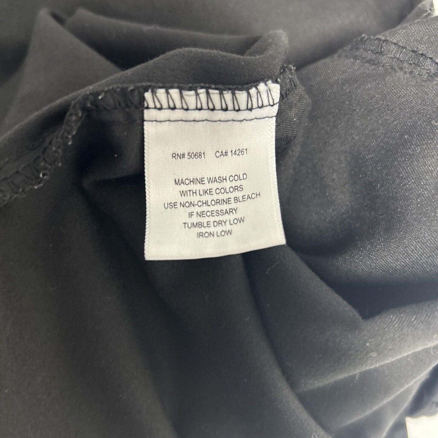 Grey’s Anatomy By Barco Scrub Top Womens Black Elastic Waist V Neck Medium M
