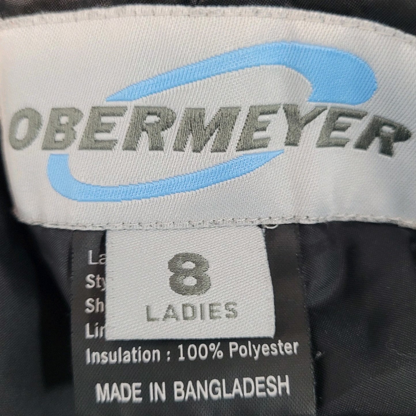Obermeyer Black Insulated Stretch Waist Straight Leg Ski Pants Size 8 (26x31)