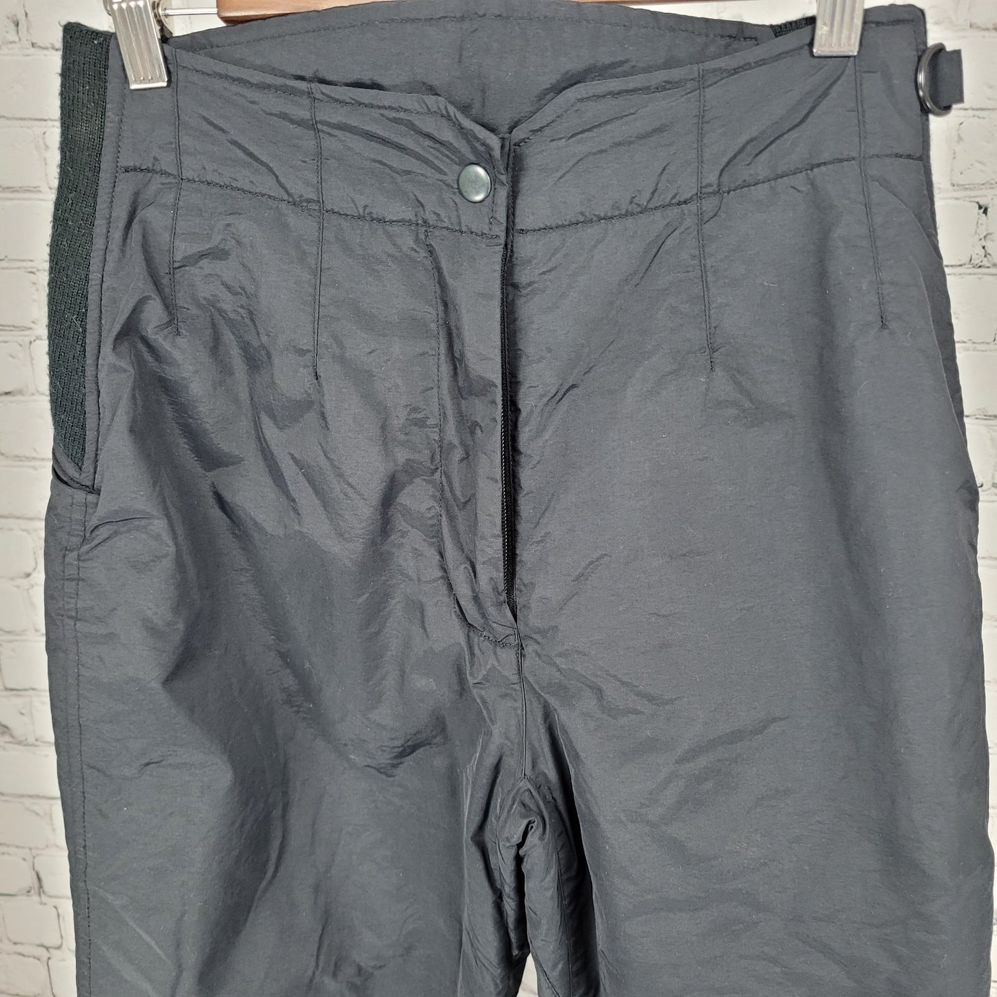 Obermeyer Black Insulated Stretch Waist Straight Leg Ski Pants Size 8 (26x31)