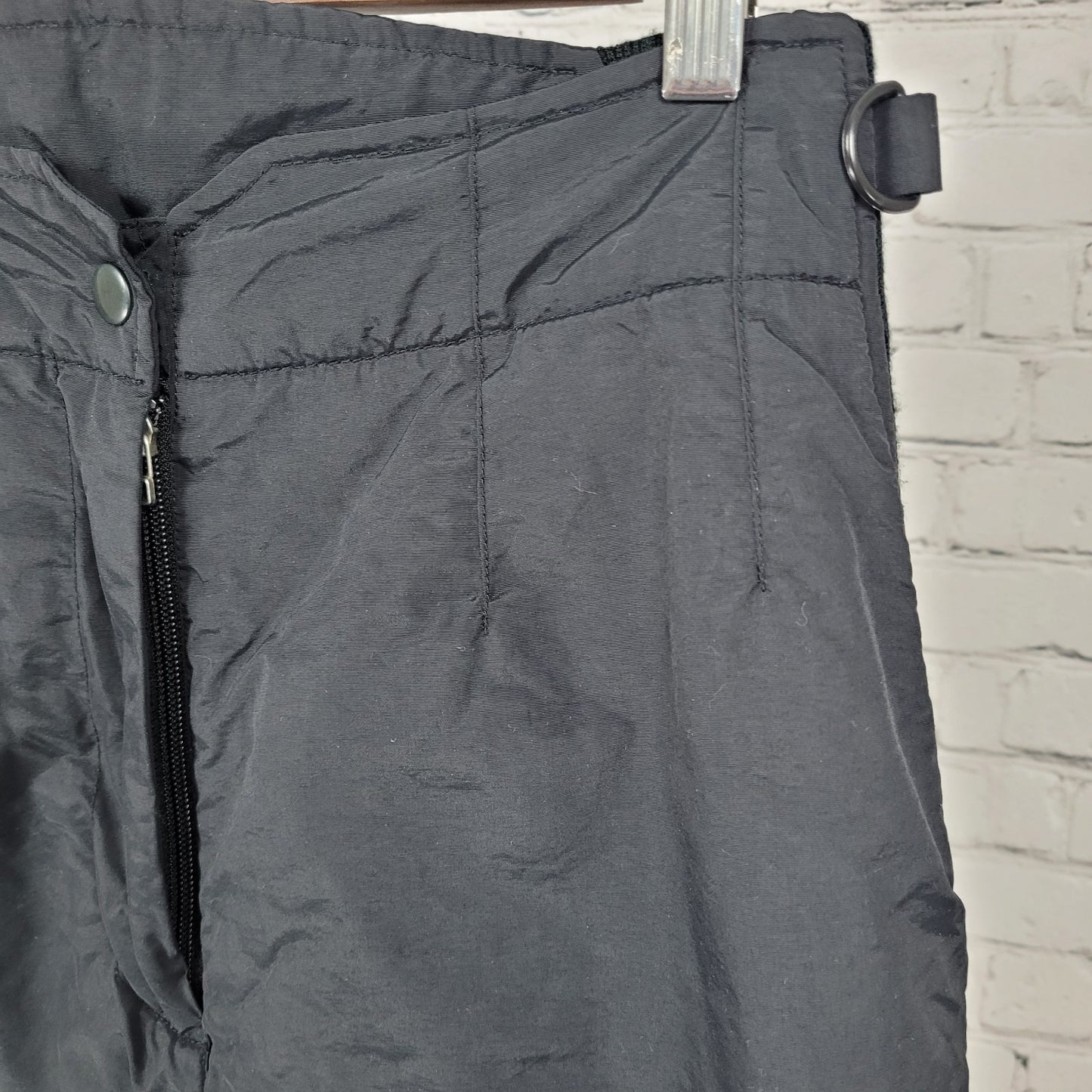 Obermeyer Black Insulated Stretch Waist Straight Leg Ski Pants Size 8 (26x31)