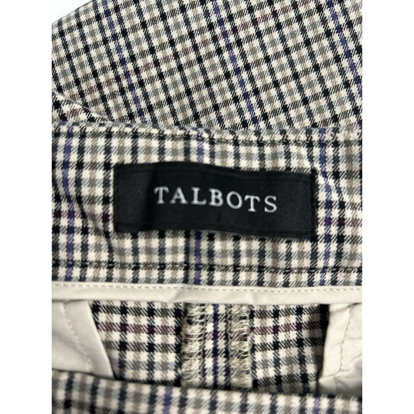 Talbots Chatham Ankle Multicolor Plaid Mid Rise Capri Pants Size 8 P (31X26)