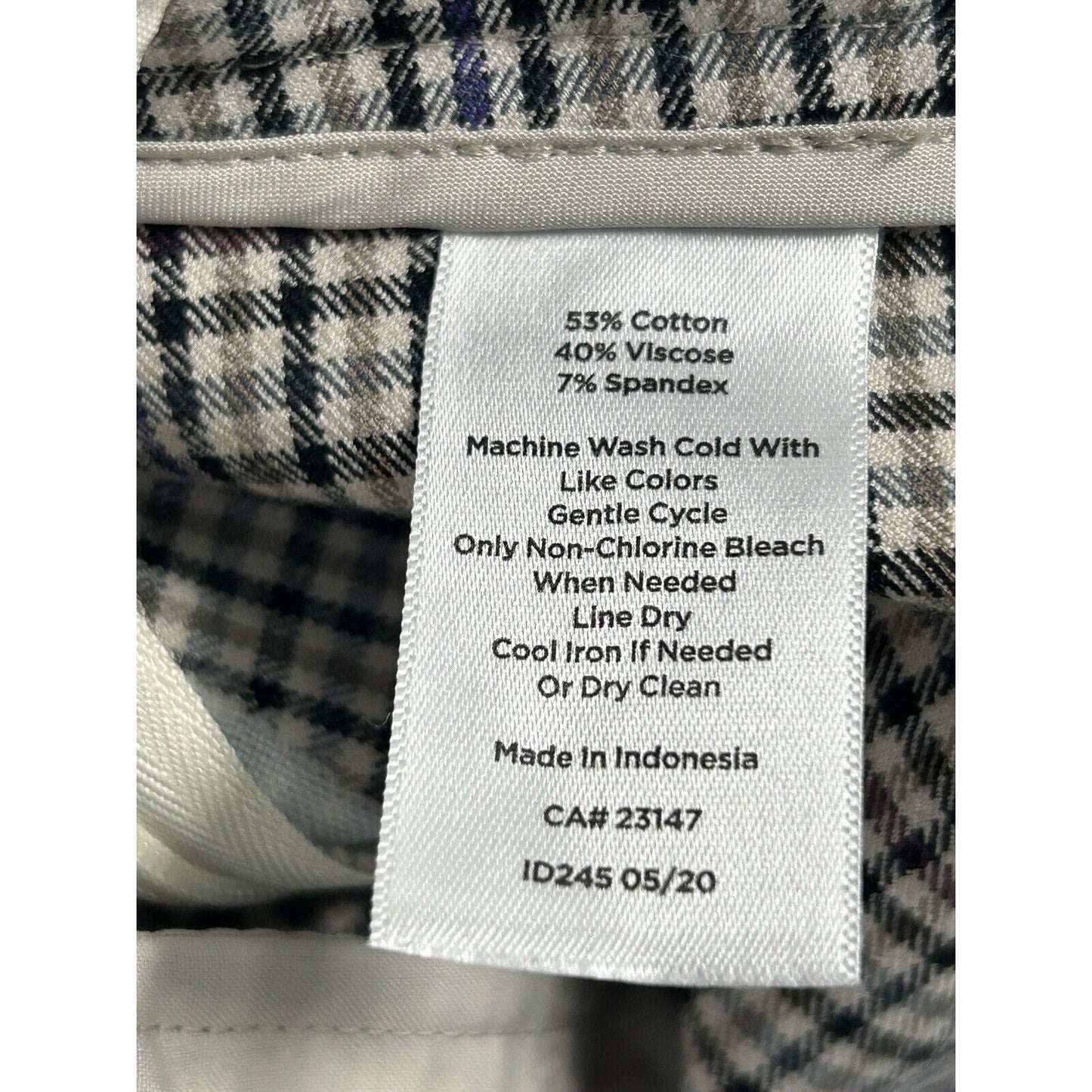Talbots Chatham Ankle Multicolor Plaid Mid Rise Capri Pants Size 8 P (31X26)