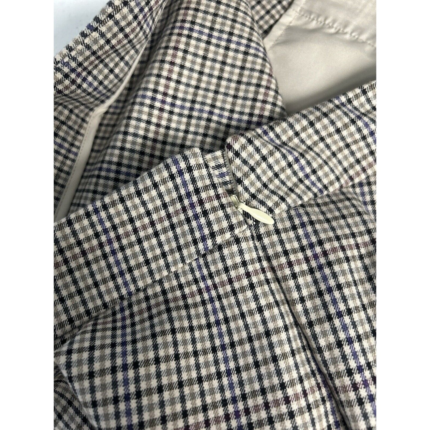Talbots Chatham Ankle Multicolor Plaid Mid Rise Capri Pants Size 8 P (31X26)