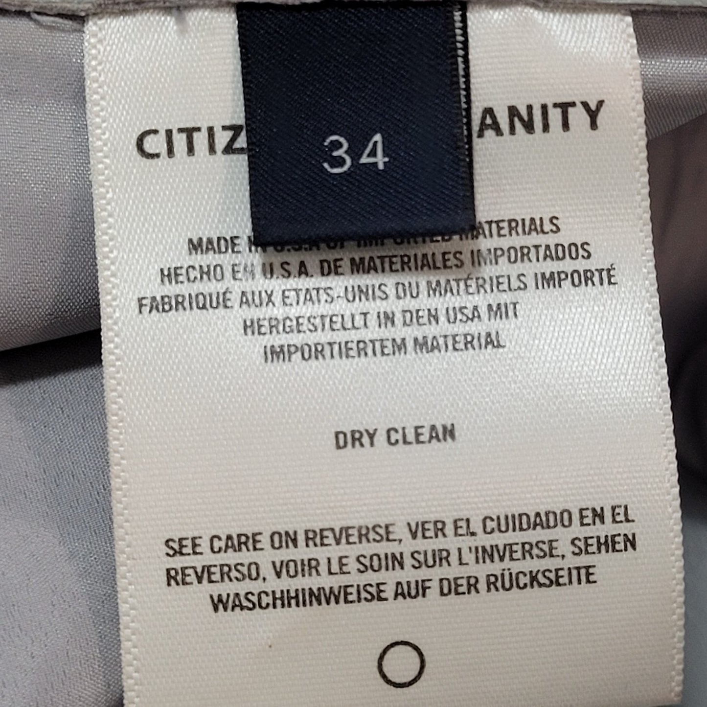 Citizens Of Humanity Gaucho Willow Grey Recycled Leather Crop Pants 34 (39x26)