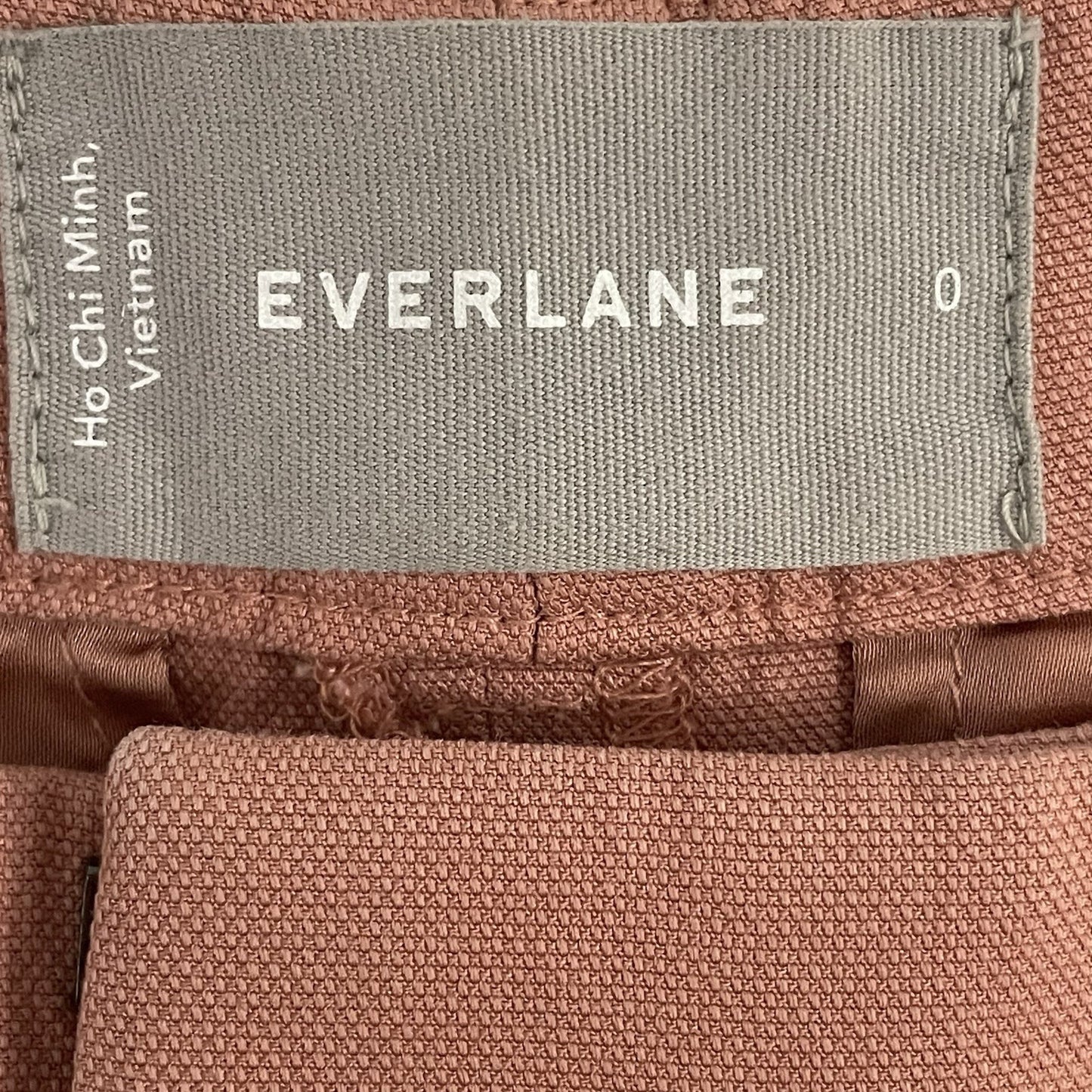 Everlane Blush Pink Pleated Lightweight Pockets Chino Cuffed Shorts Size 0