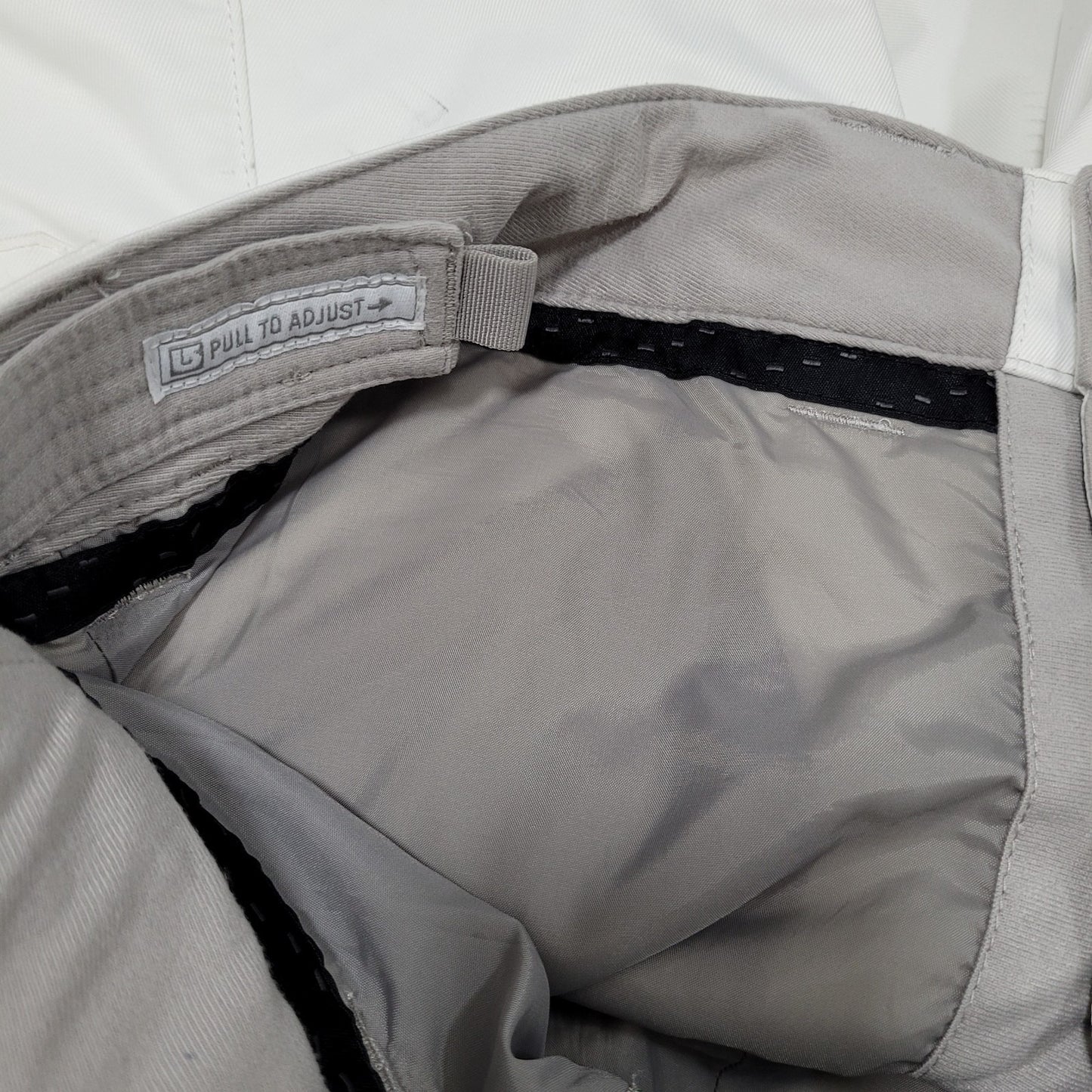 Burton White Dry Ride Adjustable Waist Ski Snowboard Pants Size Large L (35x30)