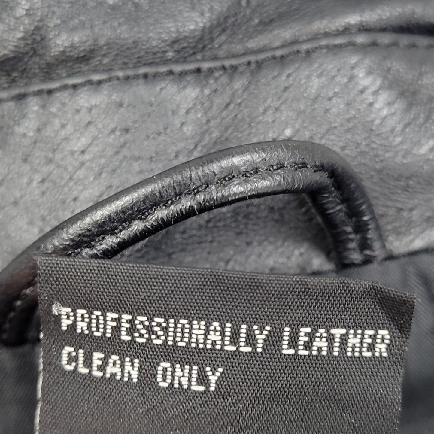 Savannah Black Genuine Leather Buttoned Pockets Lined Jacket Size Small S