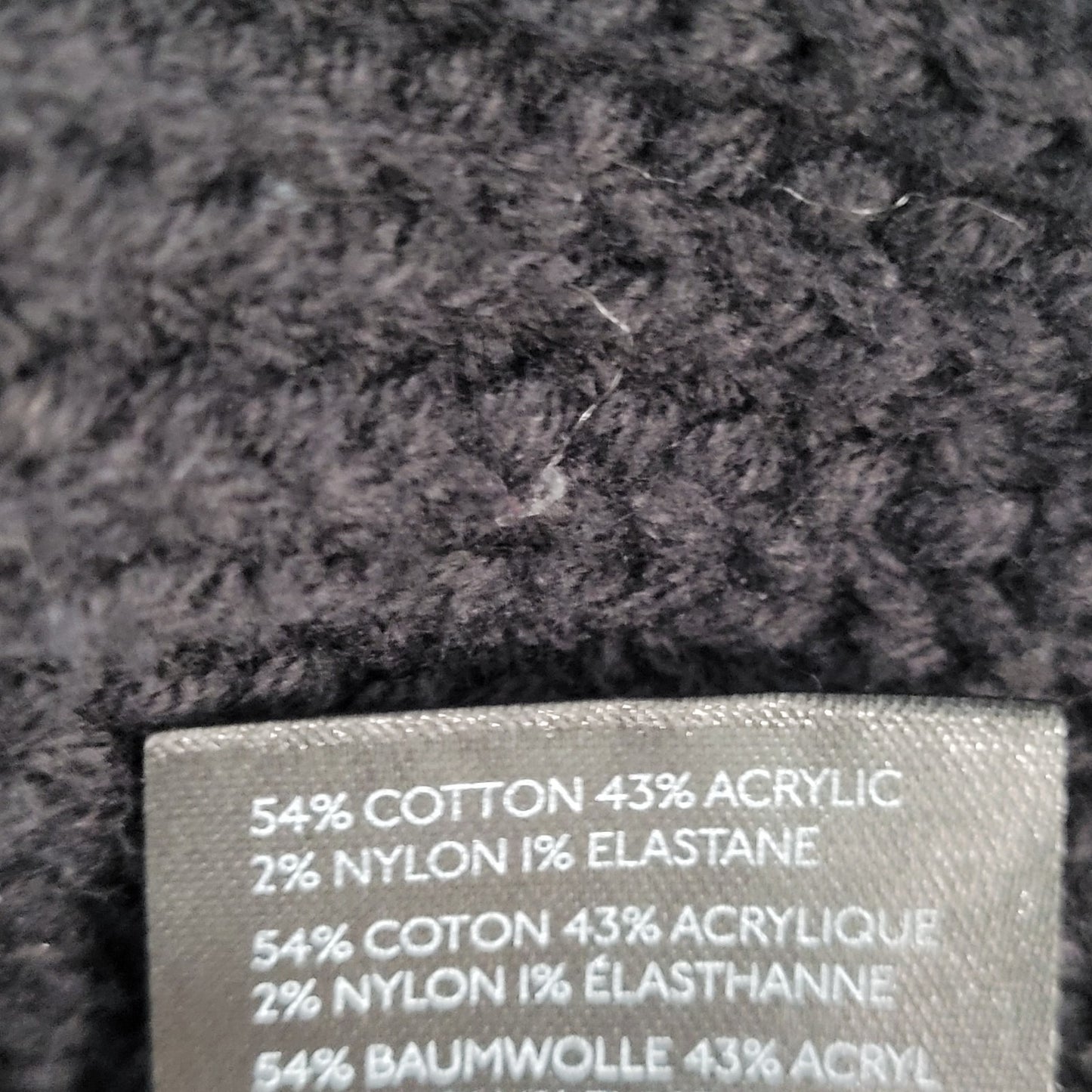 Free People Black Chunky Knit Oversized Heavyweight Sweater Size Medium M