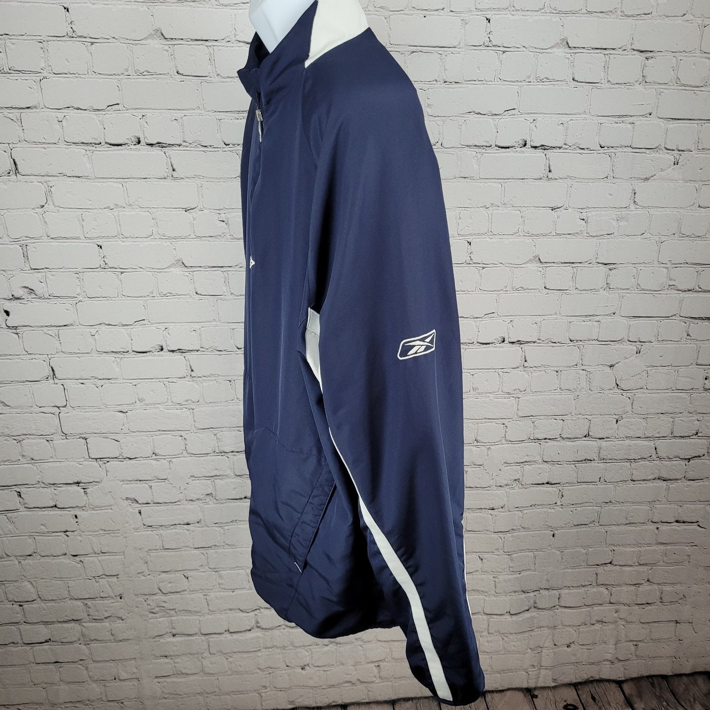 Reebok Navy NFL Cowboys Authentic Sideline Lightweight Pullover 1/4 Zip Size XL