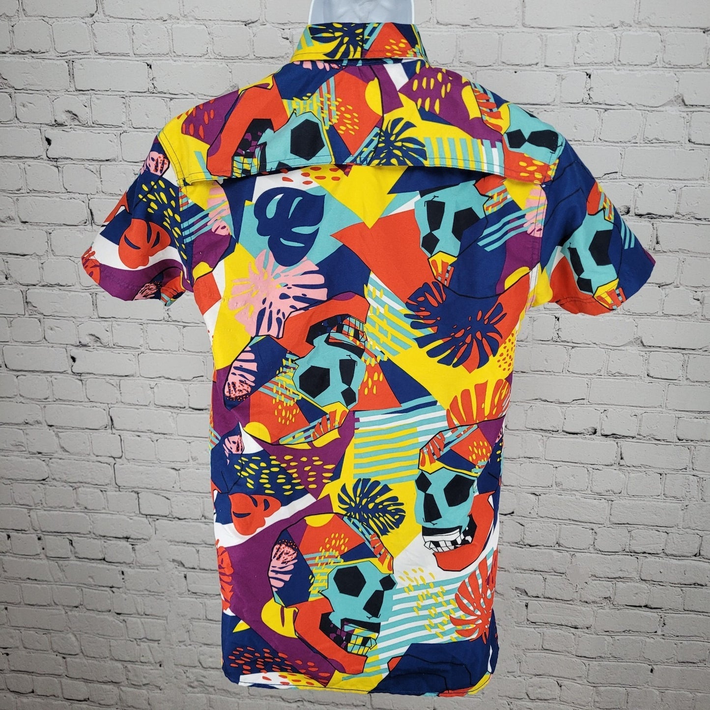 Surf Society Swimwear Drill Clothing Co Multicolor Button Up Shirt Size Small S