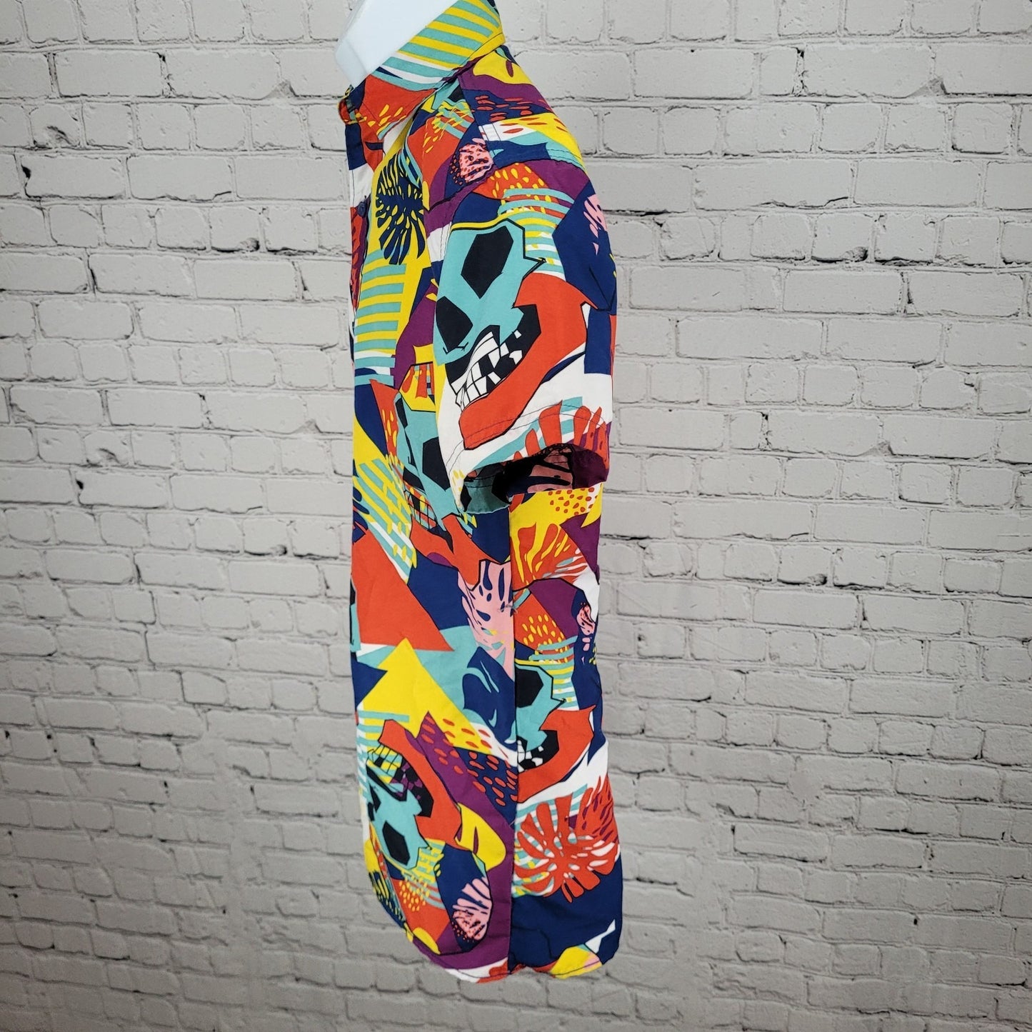 Surf Society Swimwear Drill Clothing Co Multicolor Button Up Shirt Size Small S