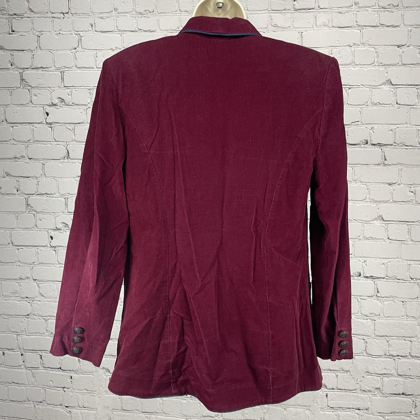 VTG Lindsey Scott Sport Purple Corduroy Golf Blazer Jacket USA Made Size 8