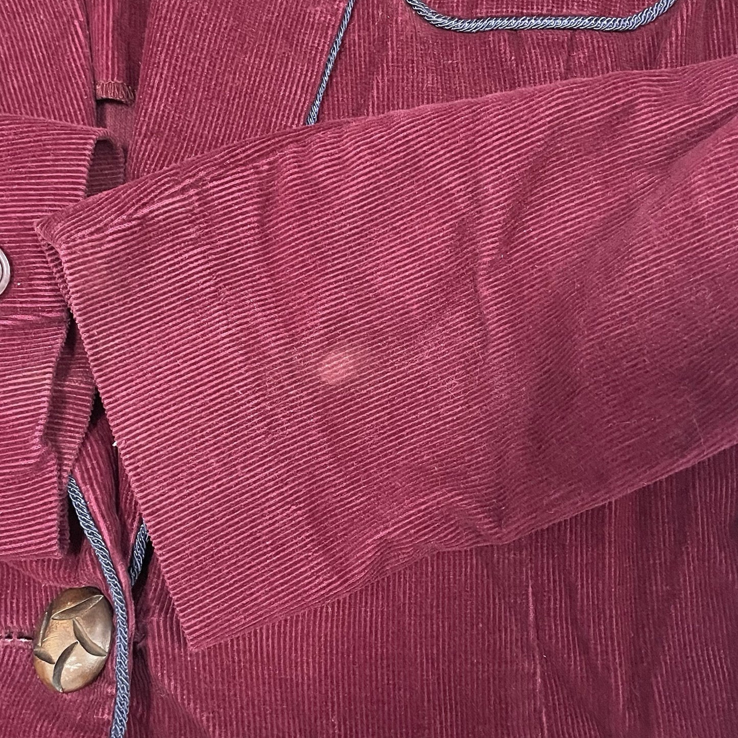 VTG Lindsey Scott Sport Purple Corduroy Golf Blazer Jacket USA Made Size 8