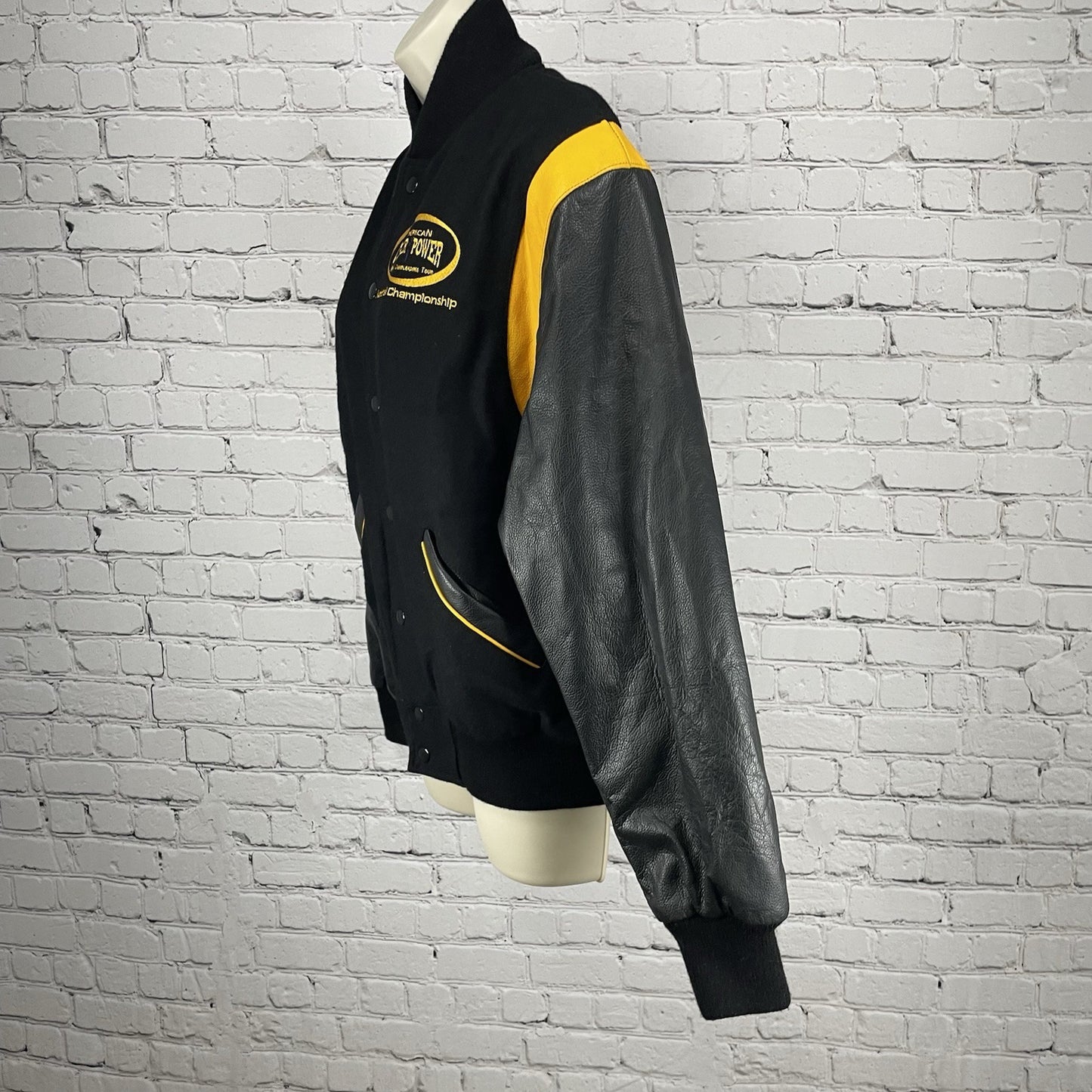 American Cheer Power Wool Leather National Champion Varsity Jacket Size Small S