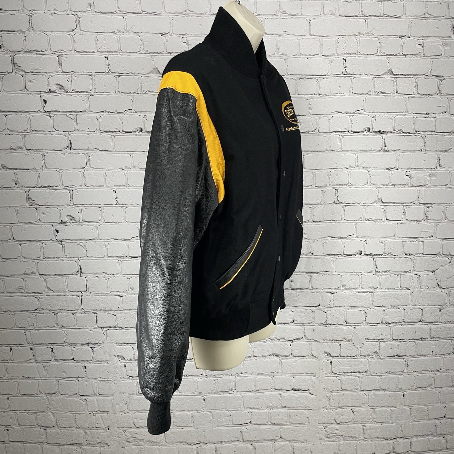 American Cheer Power Wool Leather National Champion Varsity Jacket Size Small S