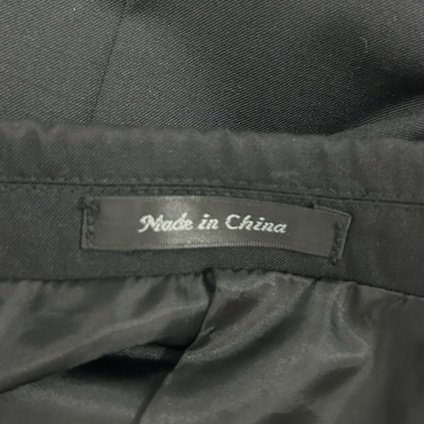 Chaps Solid Black 2 Button Single Vented Collared Suit Jacket Men’s Size 40R