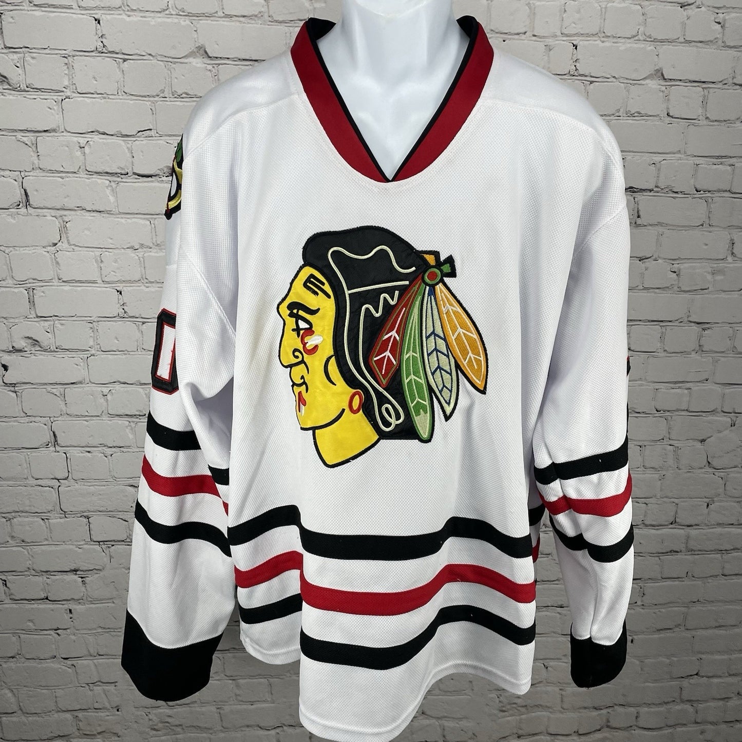 CCM Vintage Hockey Chicago Blackhawks Griswold Official Licensed Jersey Size 52