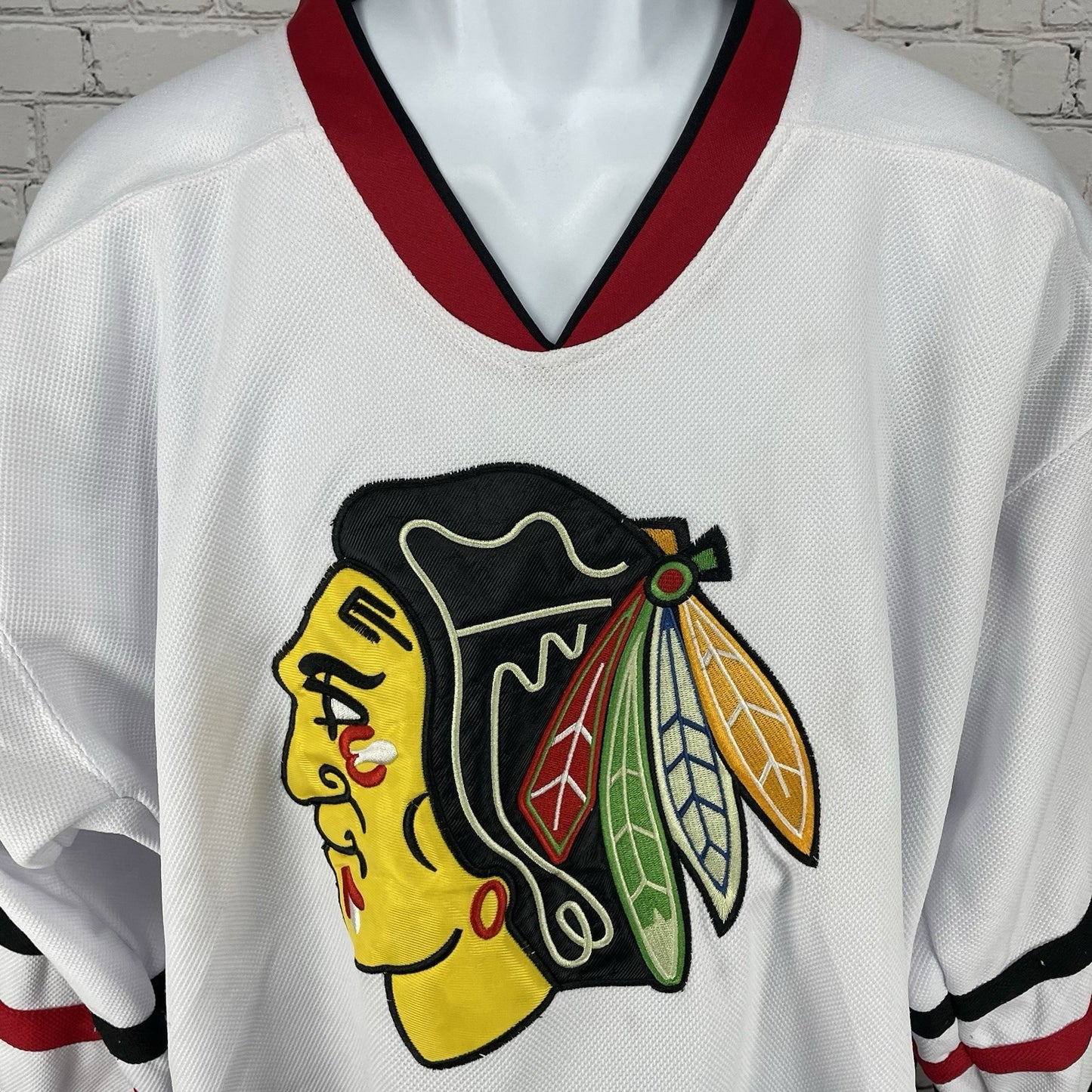 CCM Vintage Hockey Chicago Blackhawks Griswold Official Licensed Jersey Size 52