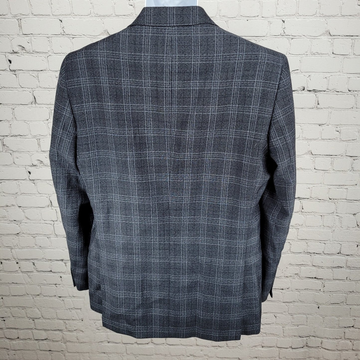 Ted Baker Grey 100% Wool Jay Check Endurance 2 Button Blazer Sport Coat Size 42