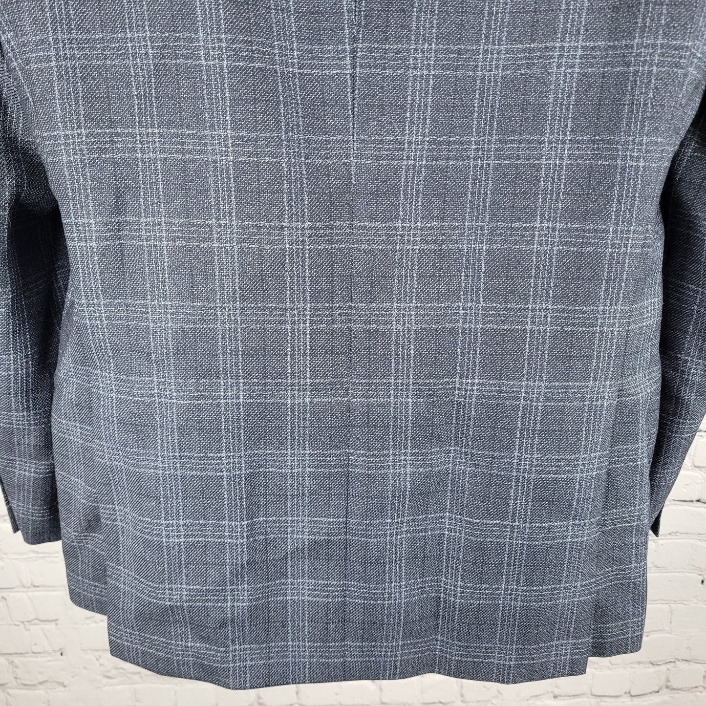 Ted Baker Grey 100% Wool Jay Check Endurance 2 Button Blazer Sport Coat Size 42