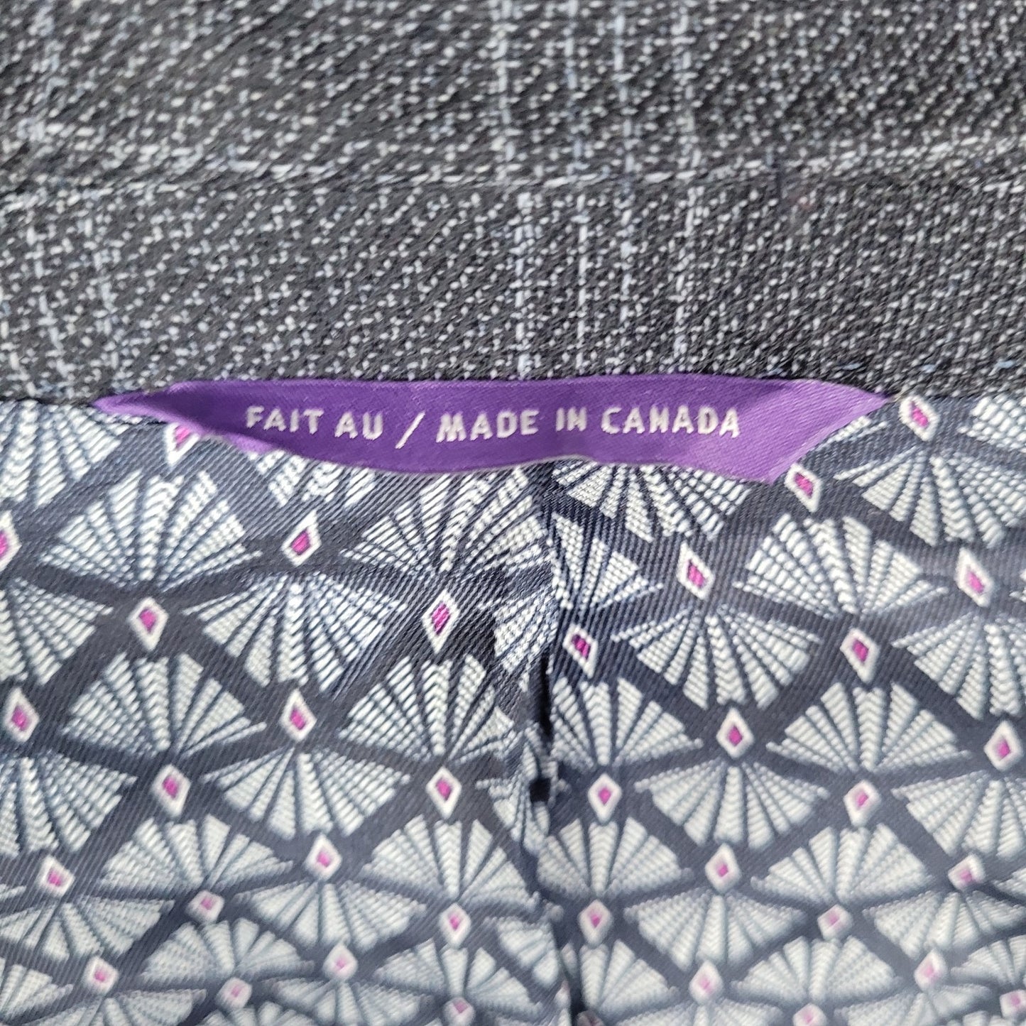 Ted Baker Grey 100% Wool Jay Check Endurance 2 Button Blazer Sport Coat Size 42