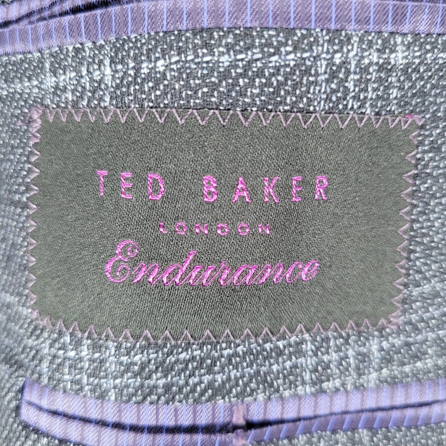 Ted Baker Grey 100% Wool Jay Check Endurance 2 Button Blazer Sport Coat Size 42