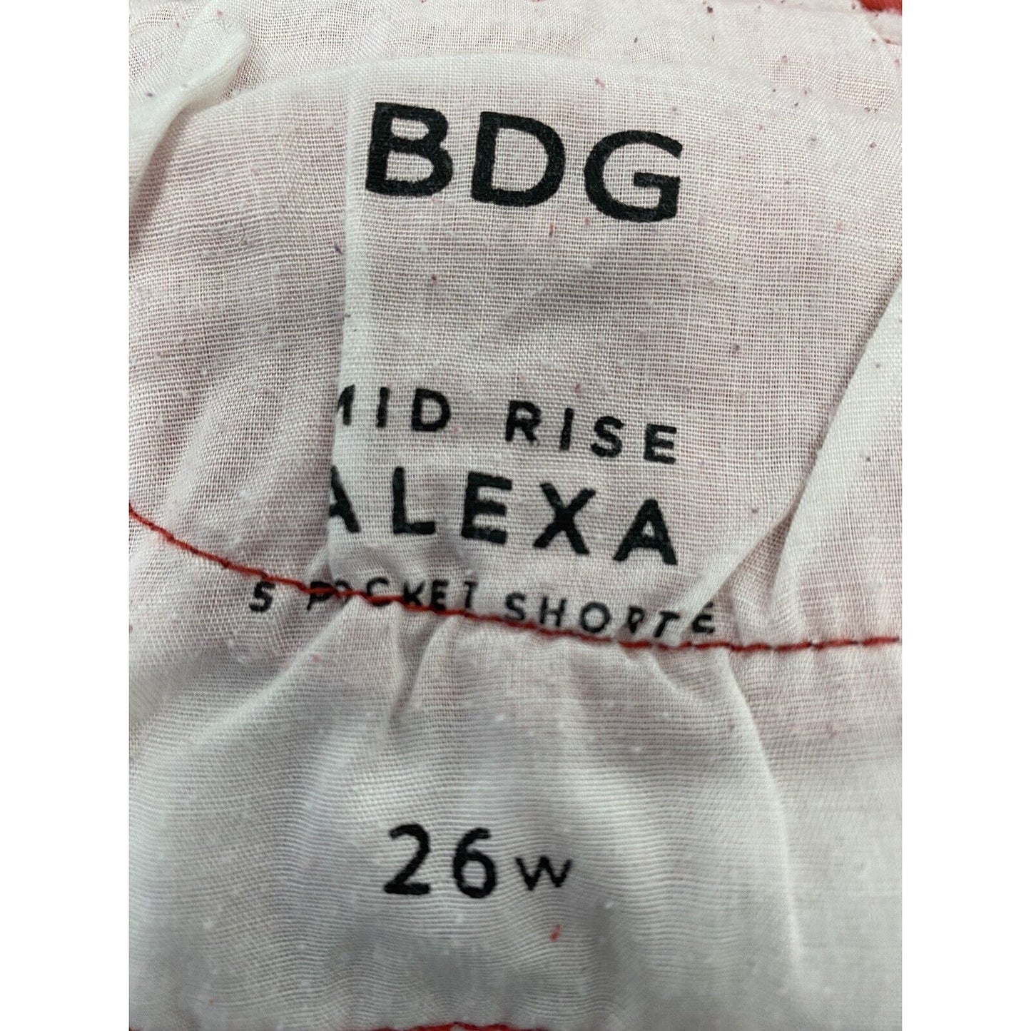 BDG Denim Hot Pink Alexa 5 Pocket Design Jean Shorts Womens (28 x 2.5)