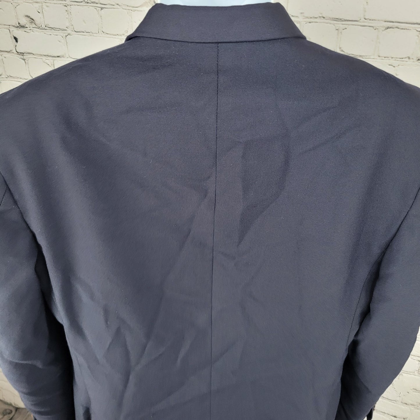 Brooks Brothers Navy Wool 346 Regent Fit 2 Button Blazer Sport Coat 42R *defects