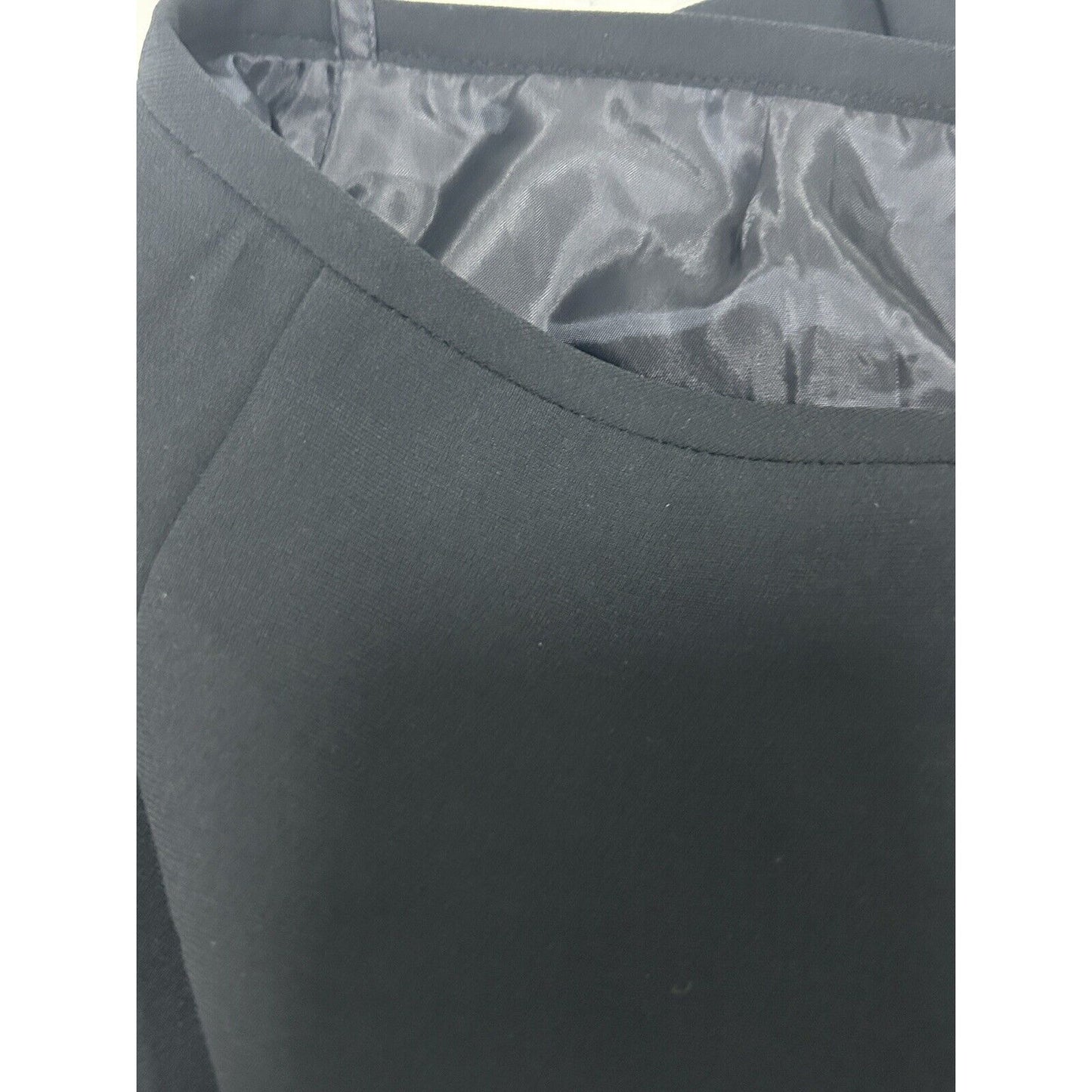 NWT Tahari Arthur S Levine Navy Blue A Line Zip Up Skirt Suit Skirt Size 14P