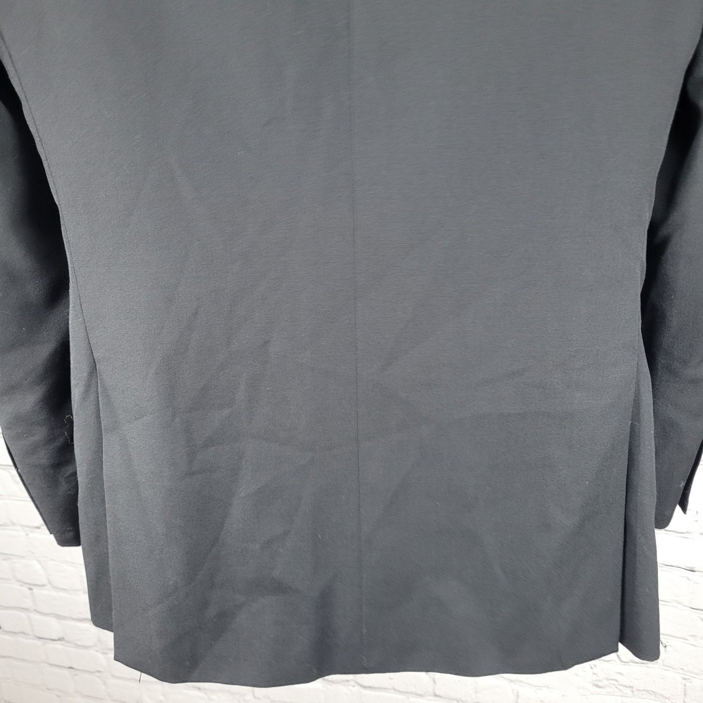 Pronto Uomo Platinum Black 100% Wool 2 Button Notch Vented Blazer Size 38R