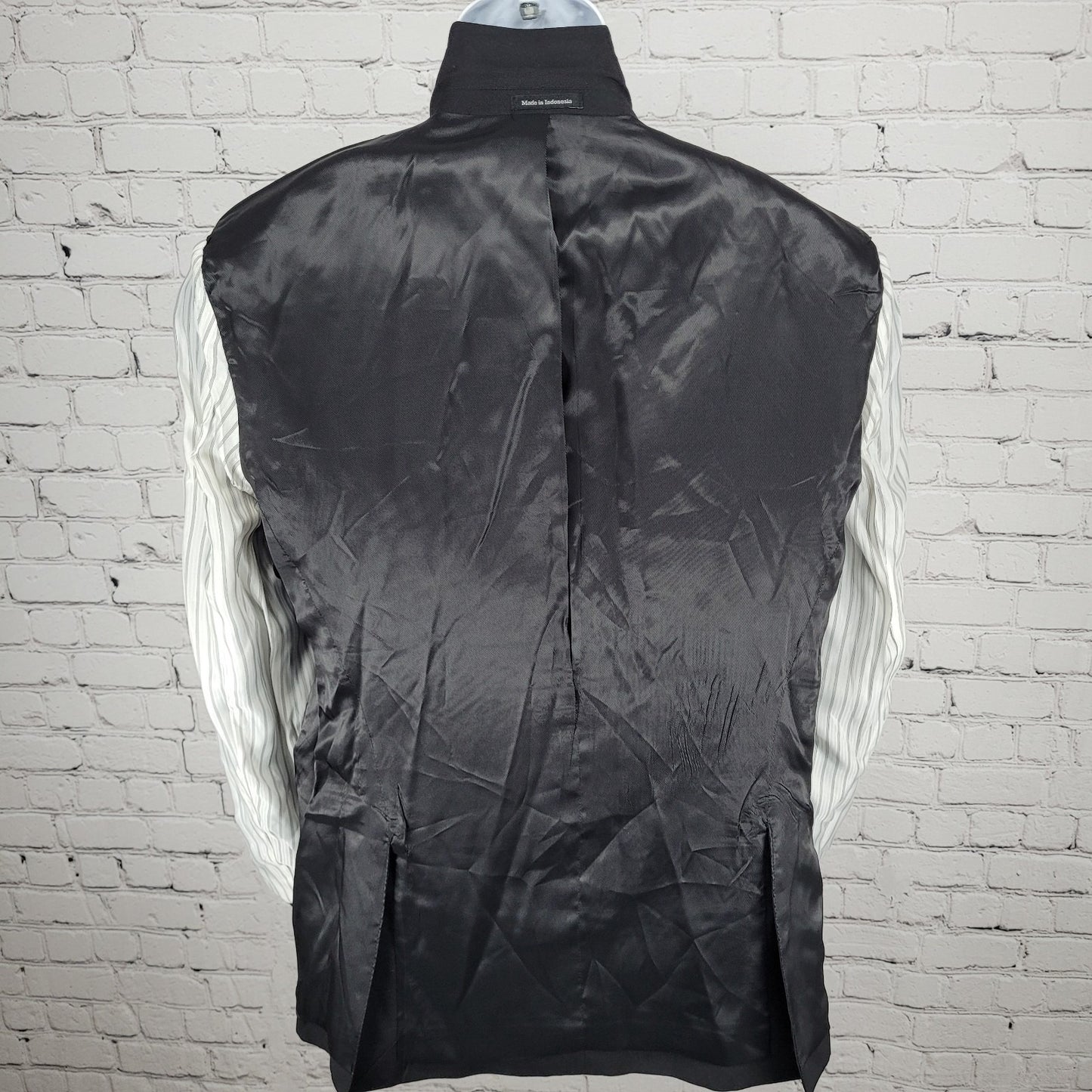 Pronto Uomo Platinum Black 100% Wool 2 Button Notch Vented Blazer Size 38R