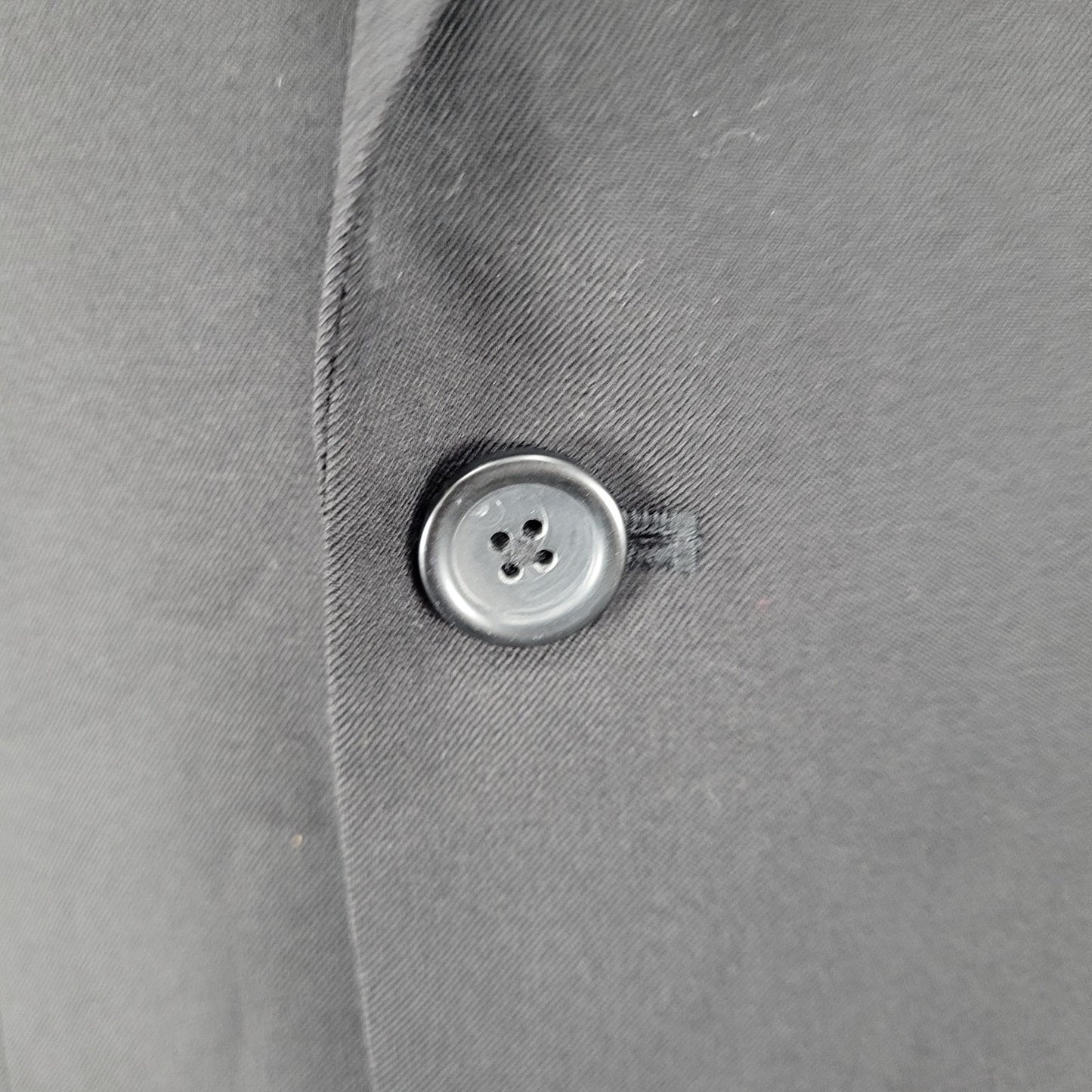 Pronto Uomo Platinum Black 100% Wool 2 Button Notch Vented Blazer Size 38R