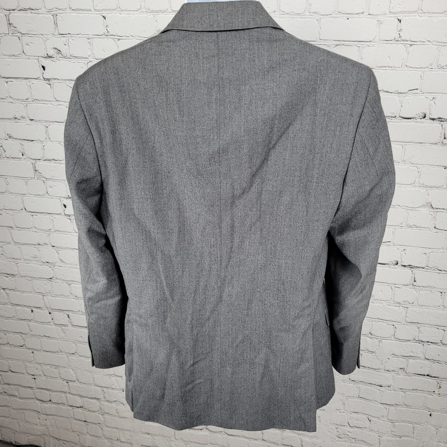 Jos A Bank Grey Wool Cashmere Slim Fit 2 Button Notch Blazer Sport Coat Size 40R