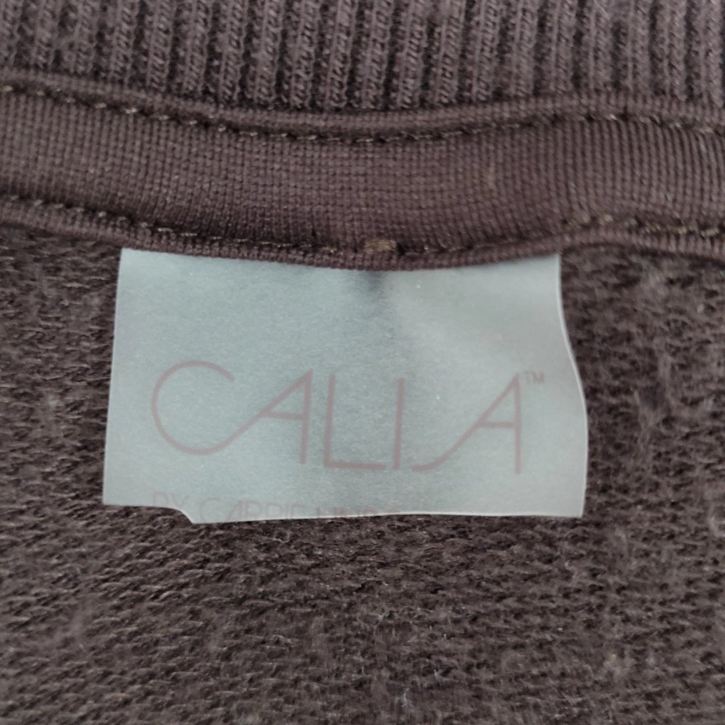 CALIA Brown Drawstring Soft Long Sleeve Jogger Sweatpants Jumpsuit Jumper Large