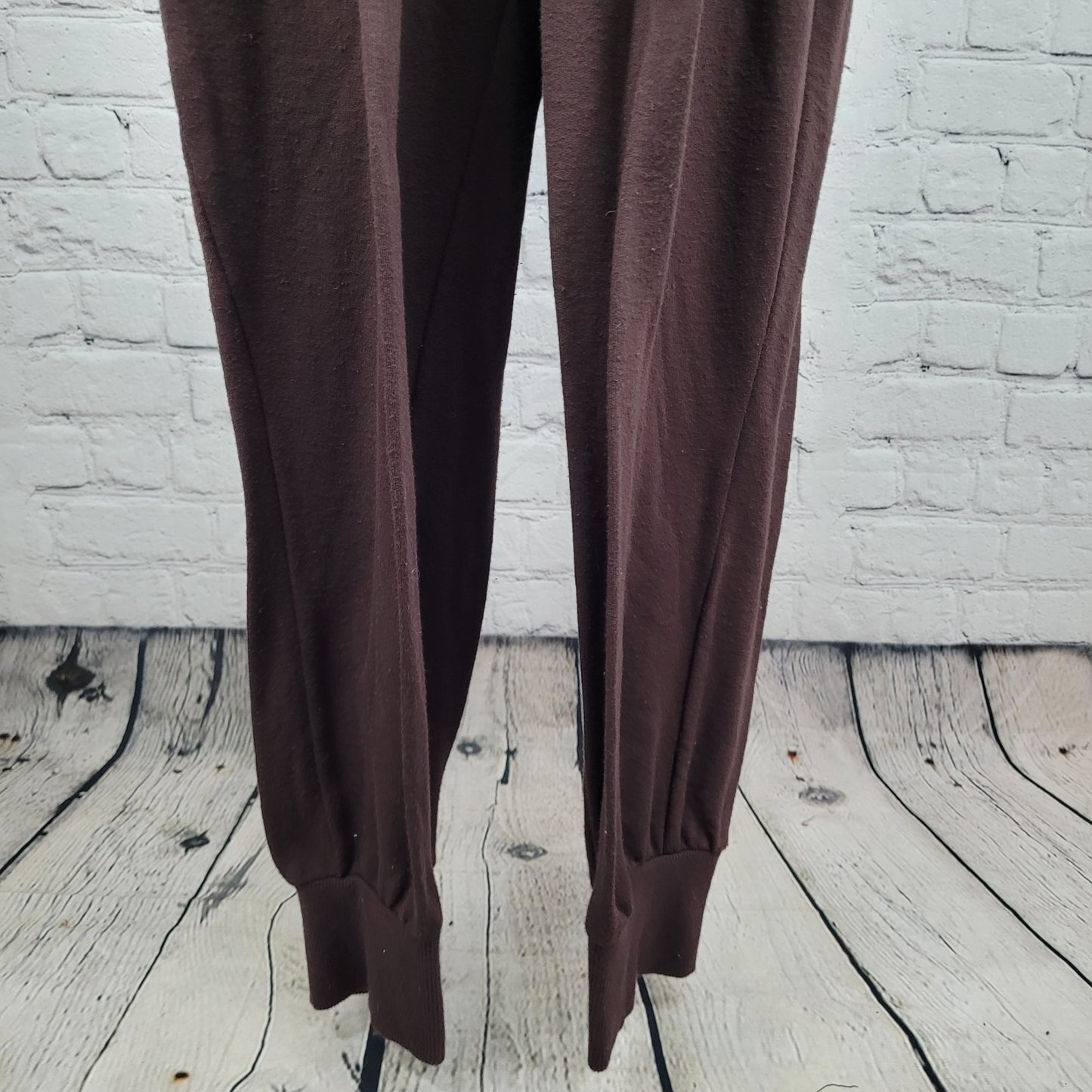 CALIA Brown Drawstring Soft Long Sleeve Jogger Sweatpants Jumpsuit Jumper Large