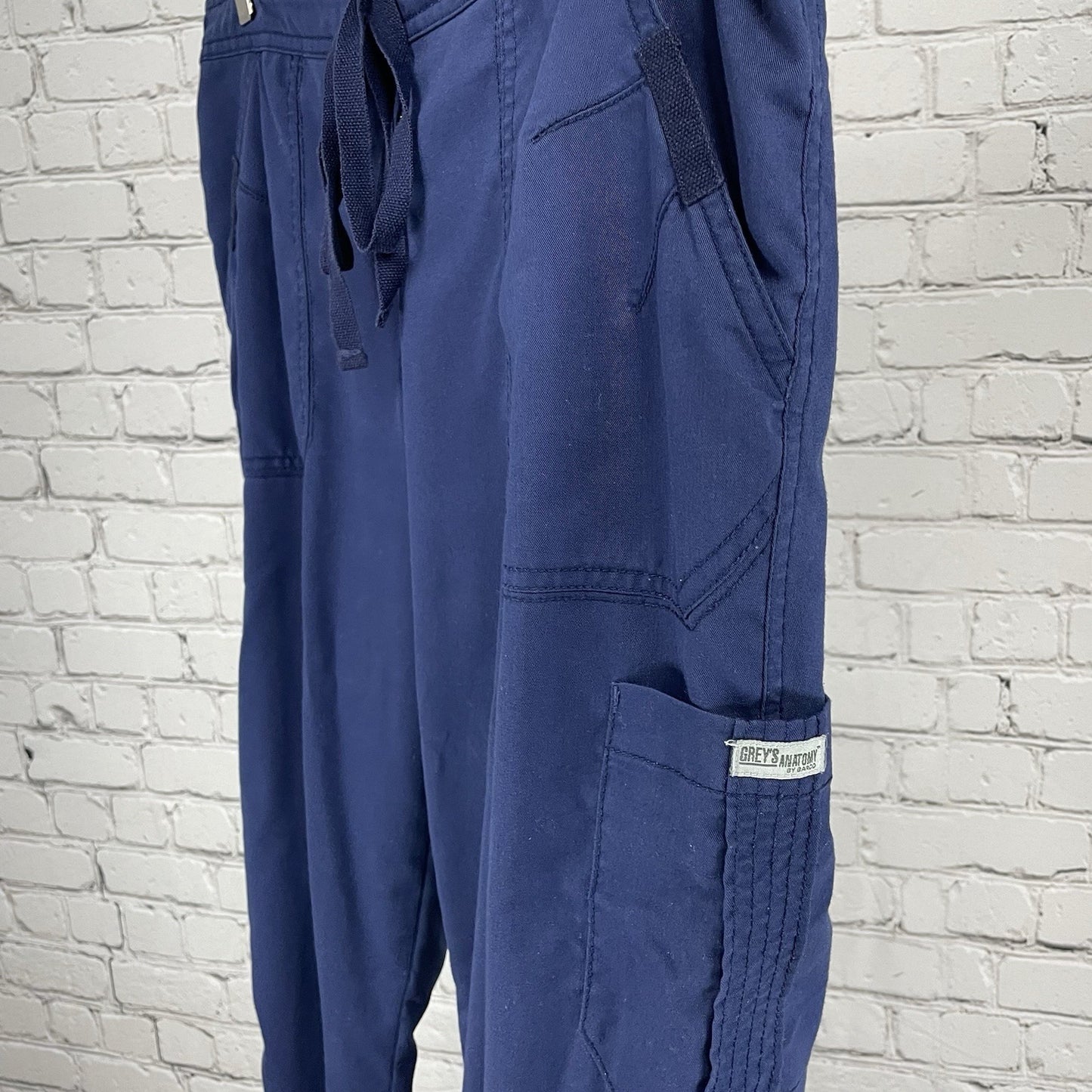 Grey’s Anatomy Blue Scrubs Uniform Drawstring Pants Pockets Size Medium (35x29)