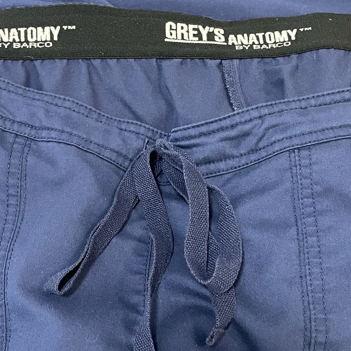 Grey’s Anatomy Blue Scrubs Uniform Drawstring Pants Pockets Size Medium (35x29)