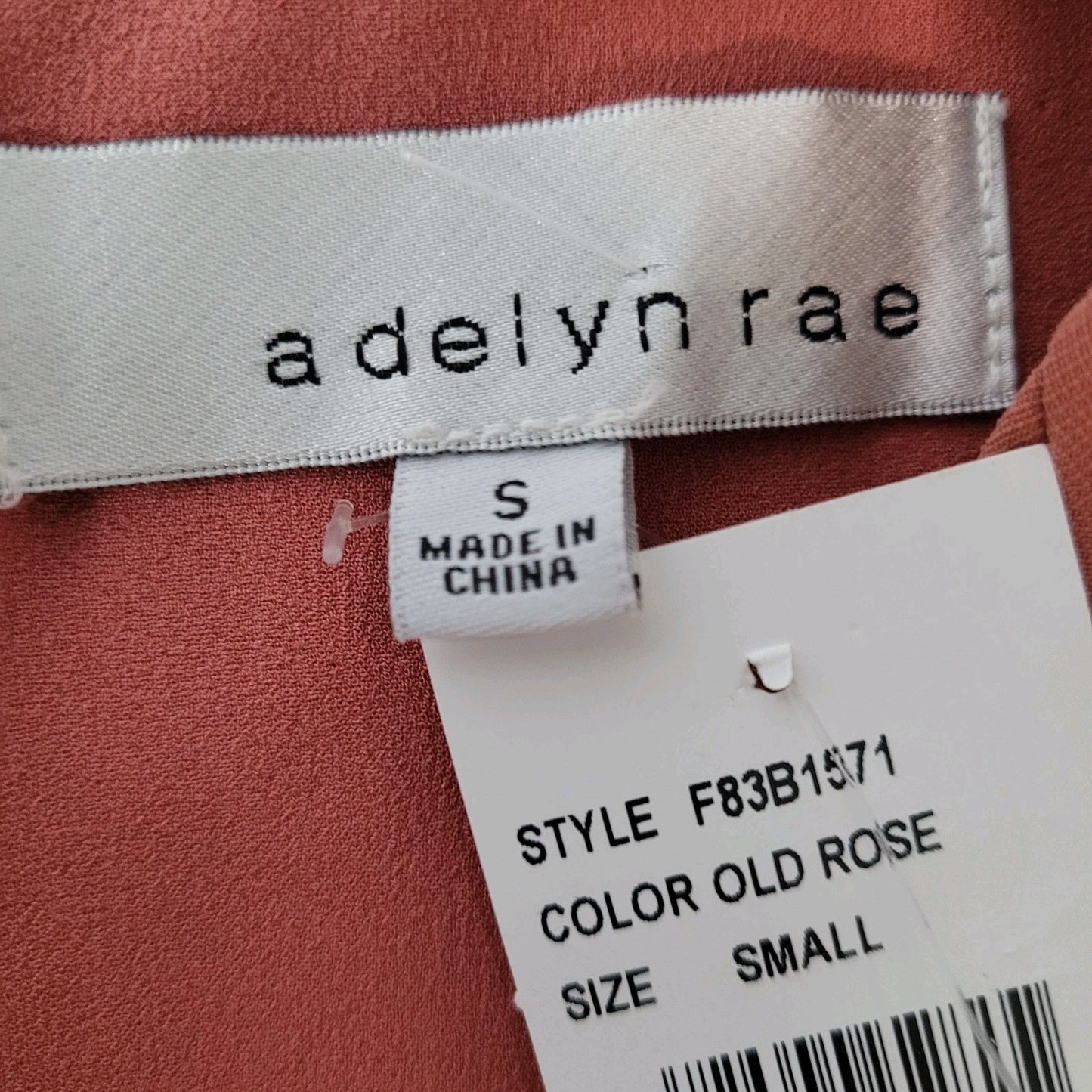 NWT Avelyn Rae Nordstrom Old Rose Belted Lined Sleeveless Romper Size Small S