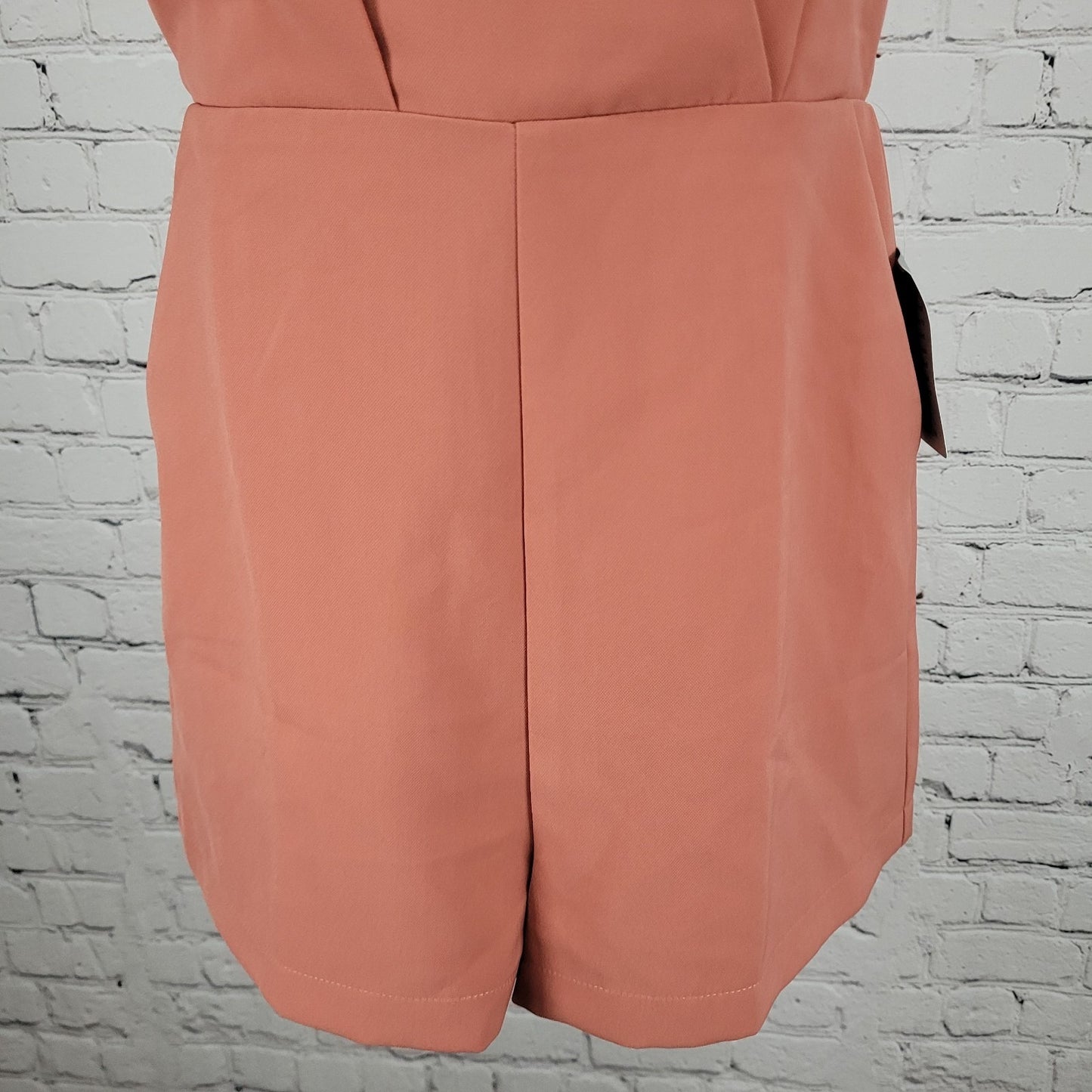 NWT Avelyn Rae Nordstrom Old Rose Belted Lined Sleeveless Romper Size Small S