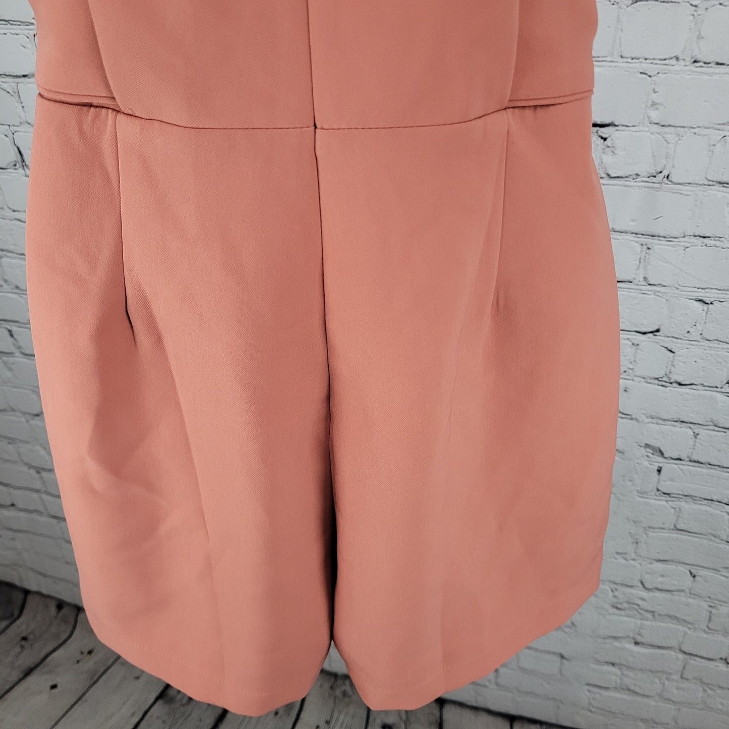 NWT Avelyn Rae Nordstrom Old Rose Belted Lined Sleeveless Romper Size Small S