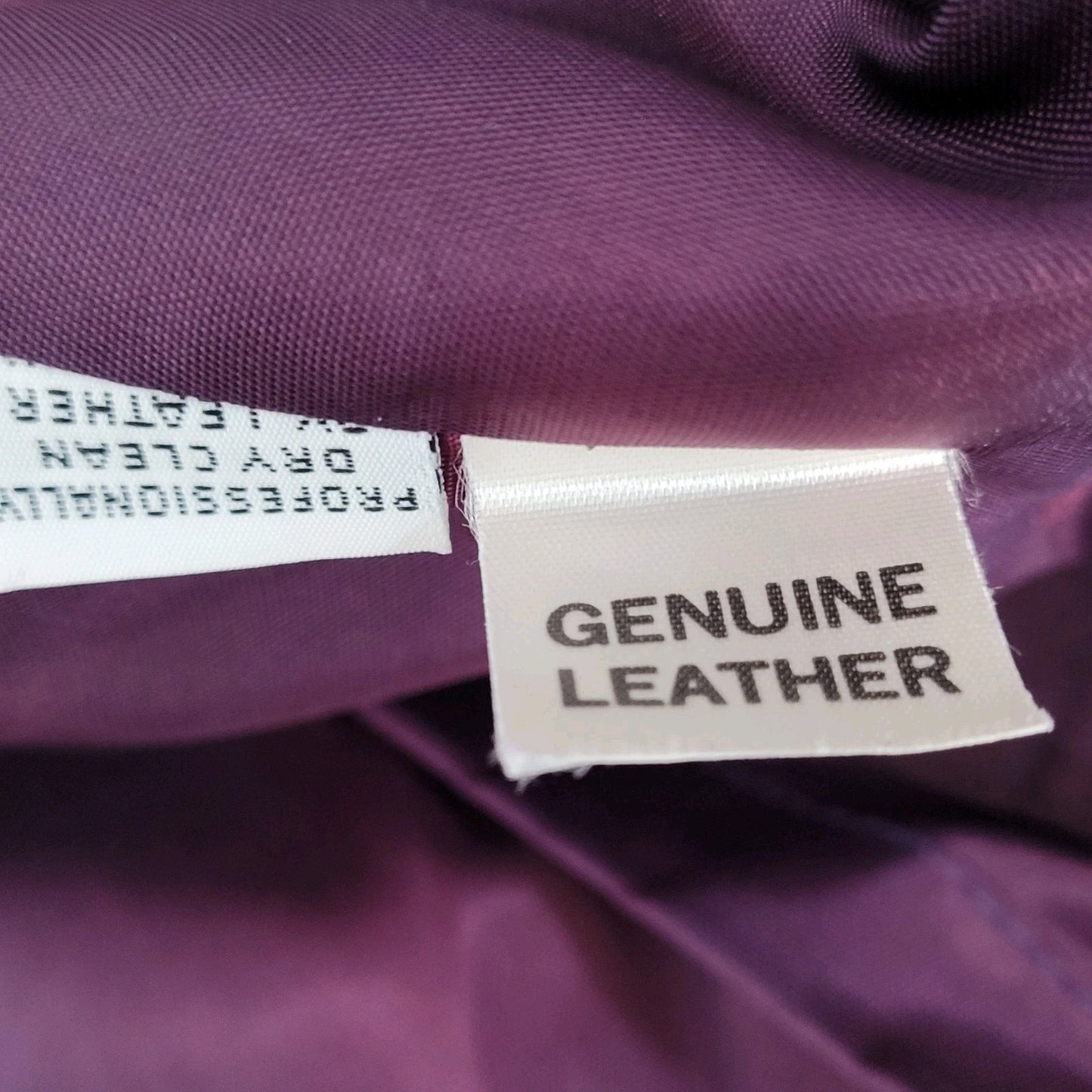VTG Talbots Purple Genuine Suede Open Collarless Lined Jacket USA Made Size XL