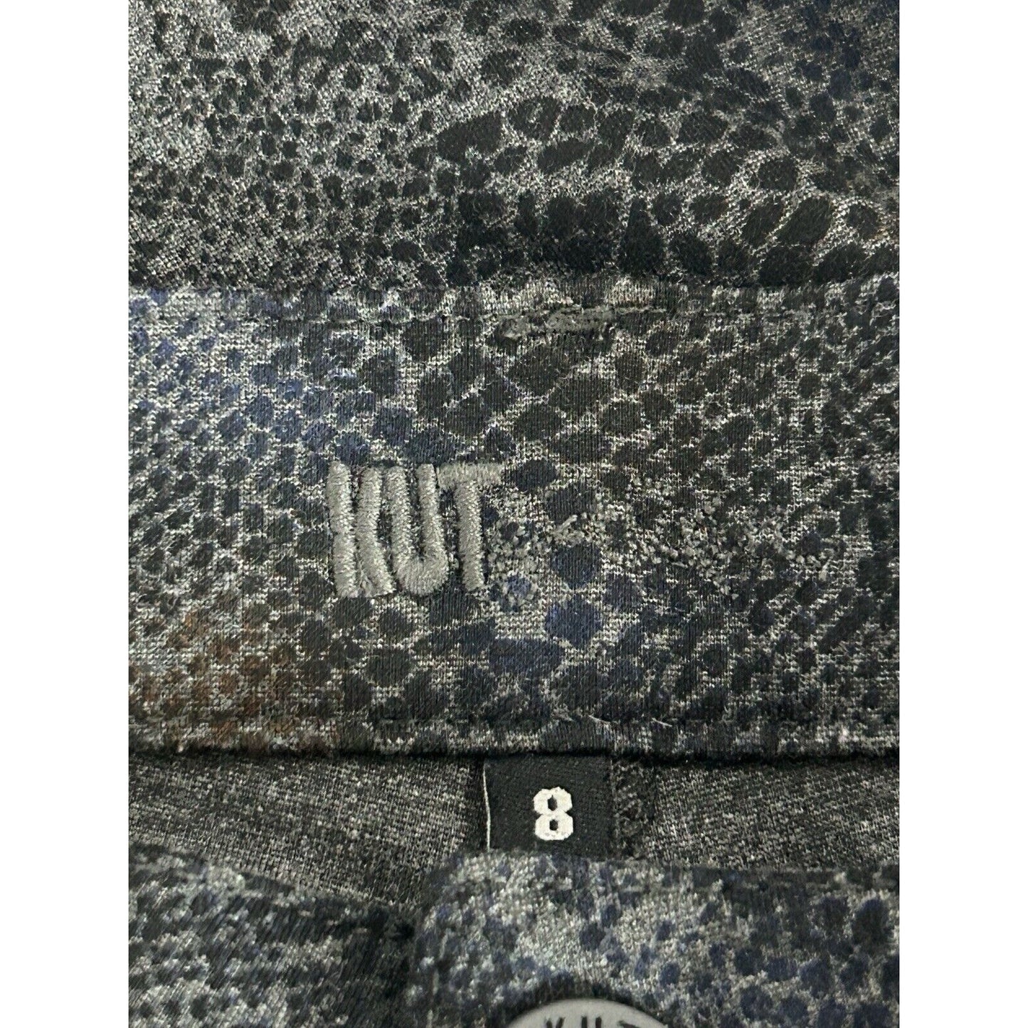 Kut From The Kloth Diana Skinny Blue Snake Print Mid Rise Jegging Size 8 (31X30)