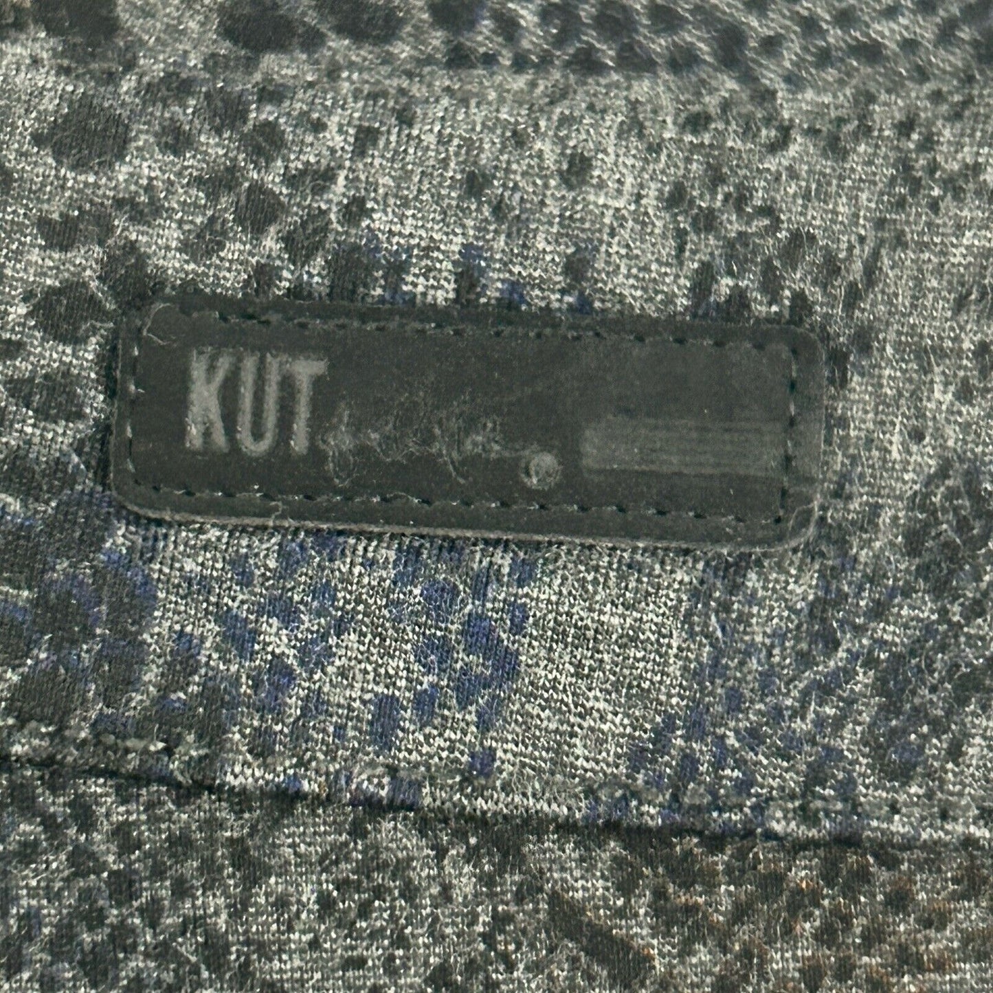 Kut From The Kloth Diana Skinny Blue Snake Print Mid Rise Jegging Size 8 (31X30)