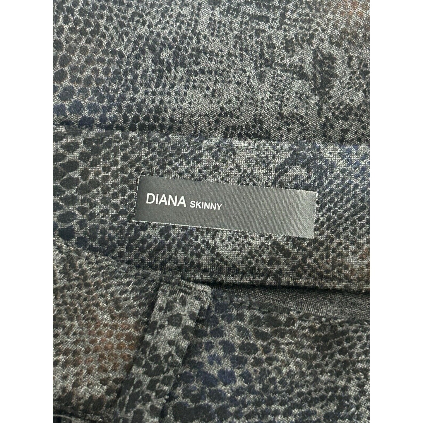 Kut From The Kloth Diana Skinny Blue Snake Print Mid Rise Jegging Size 8 (31X30)