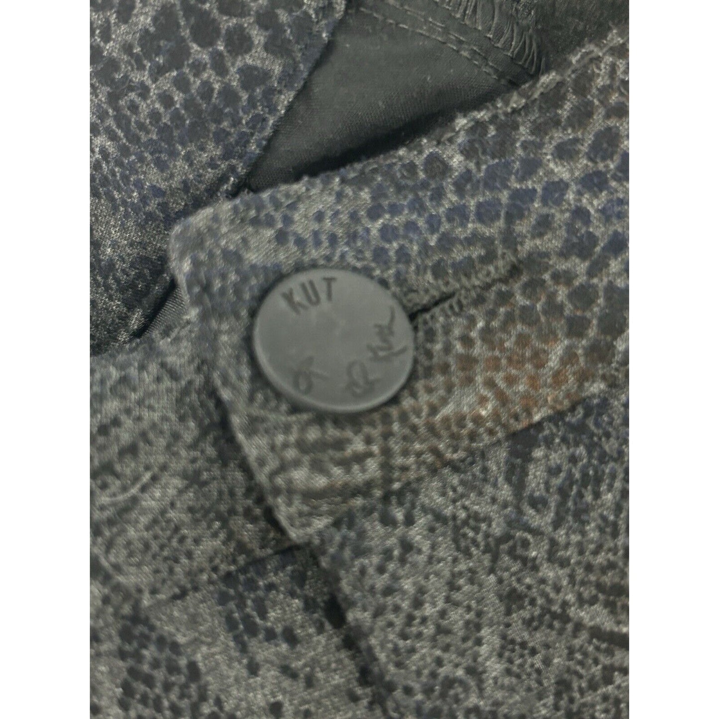 Kut From The Kloth Diana Skinny Blue Snake Print Mid Rise Jegging Size 8 (31X30)