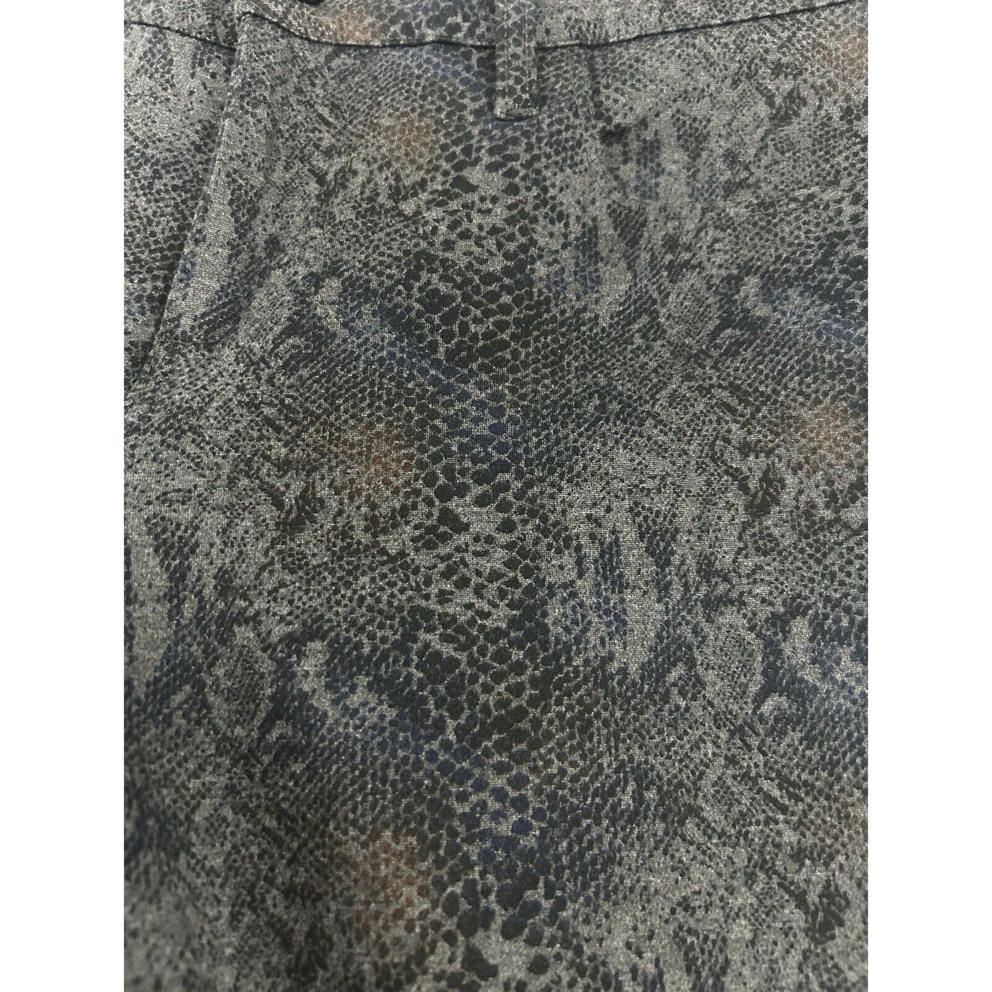 Kut From The Kloth Diana Skinny Blue Snake Print Mid Rise Jegging Size 8 (31X30)