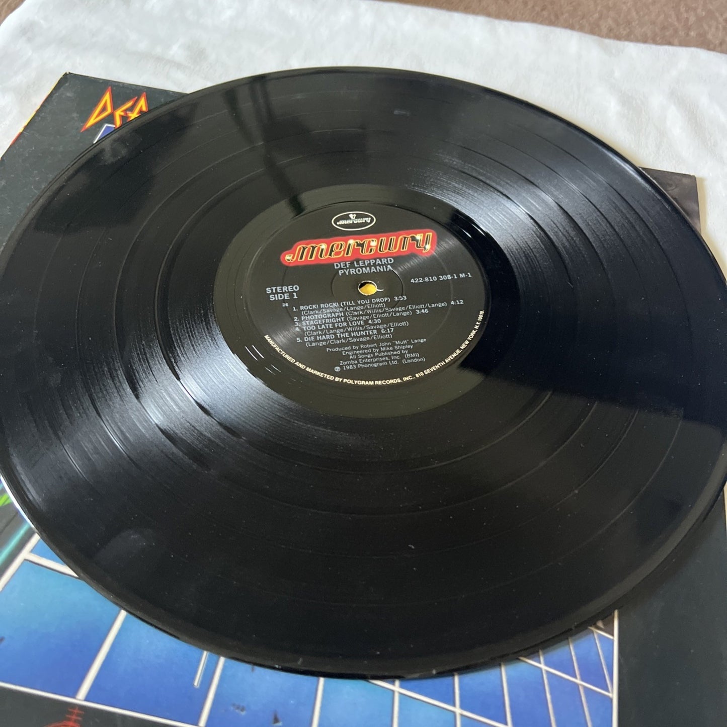 Def Leppard Vinyl Pyromania Lp Album 1983 Polygram Records Metal Rock Band 80s