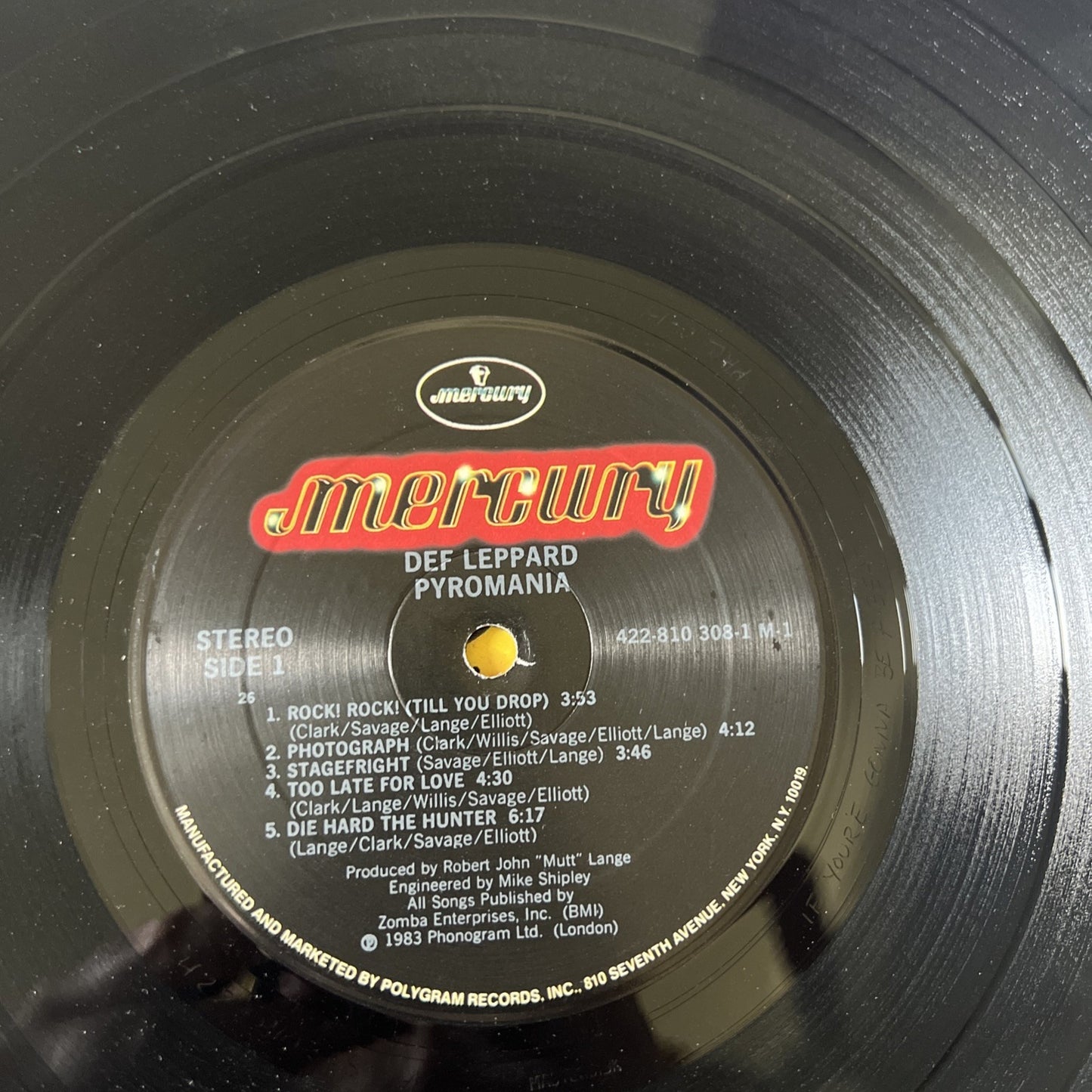 Def Leppard Vinyl Pyromania Lp Album 1983 Polygram Records Metal Rock Band 80s