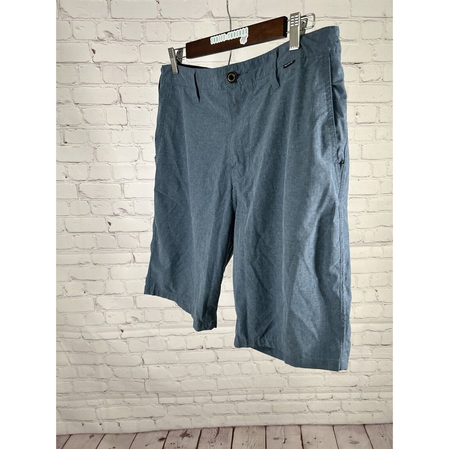 Hurley Phantom Blue Mid Rise Bathing Suit Swim Trunks Shorts Men’s 32 (32 x 10)