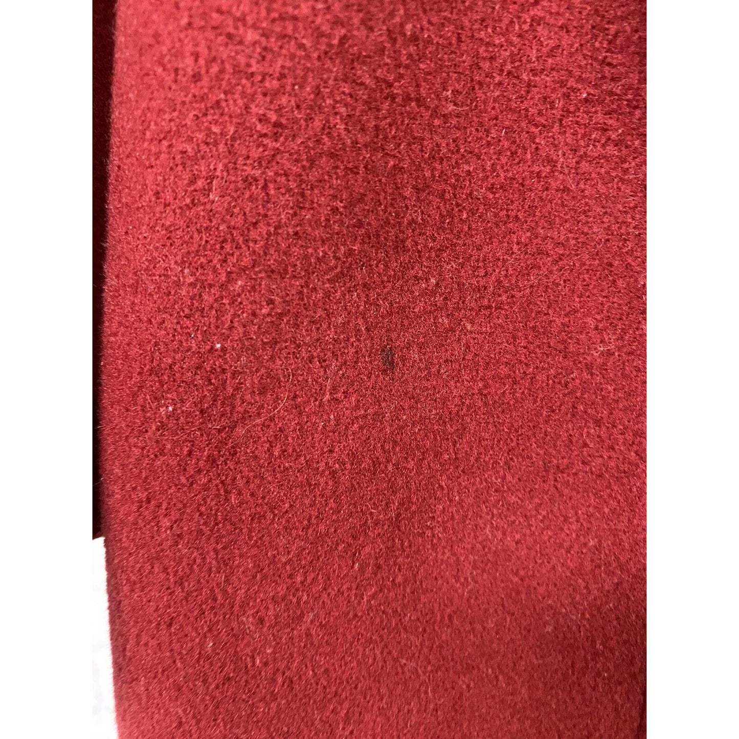 VTG Kenneth Cole Red Wool Blend Long Winter Overcoat Coat Jacket Size 10